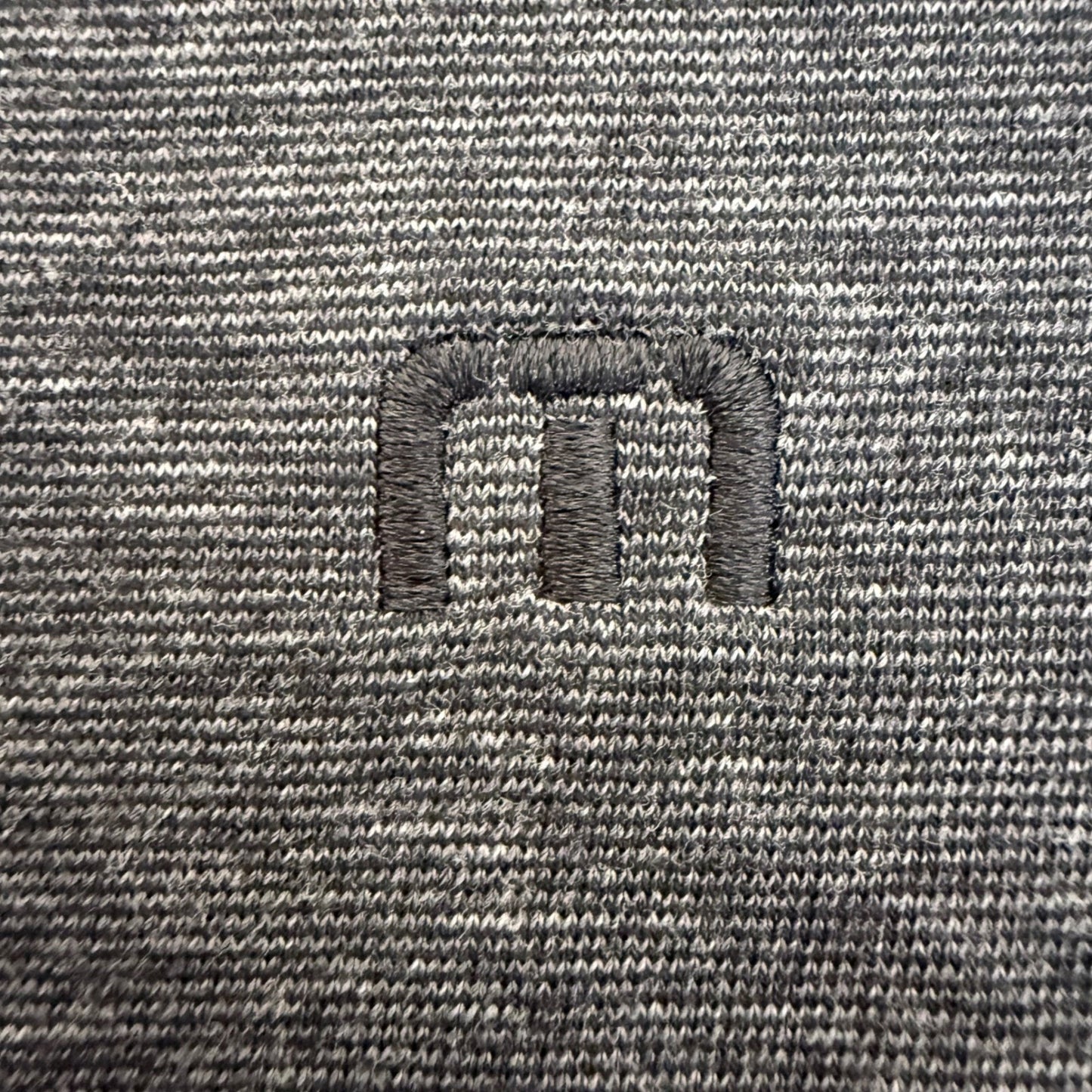 Travis Mathew Mens Polo Shirt 3XL Grey Heathered Short Sleeve Pima Cotton Casual