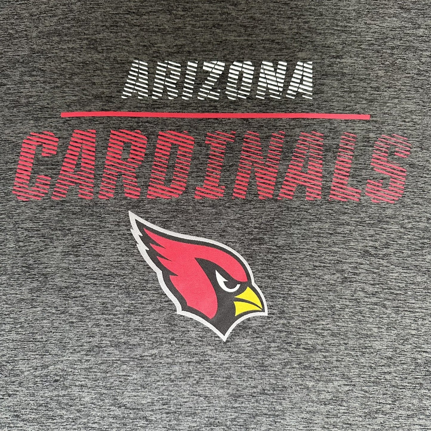 Arizona Cardinals Shirt Men 2XL Grey NFL Football Short Sleeve Performance Adult