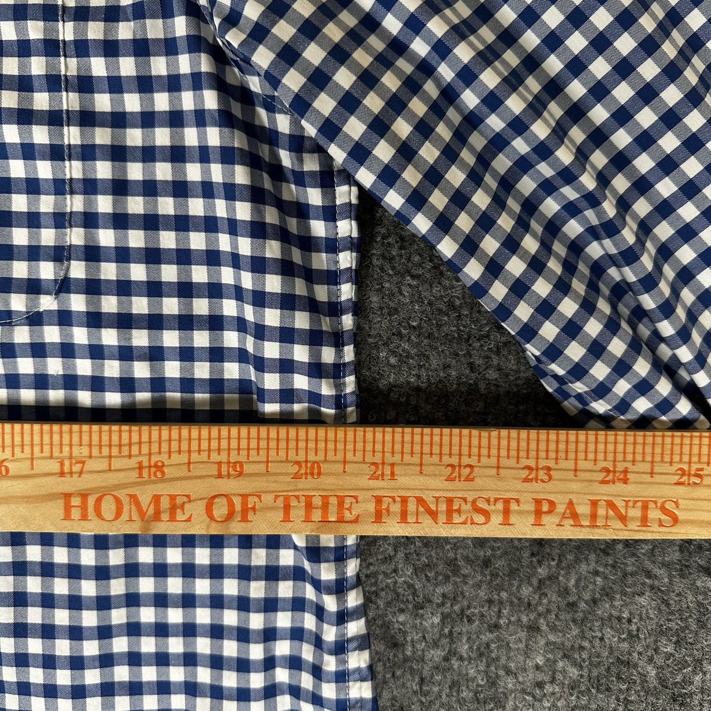 Vineyard Vines Shirt Mens M Blue Gingham On The Go Long Sleeve Button-Down Adult