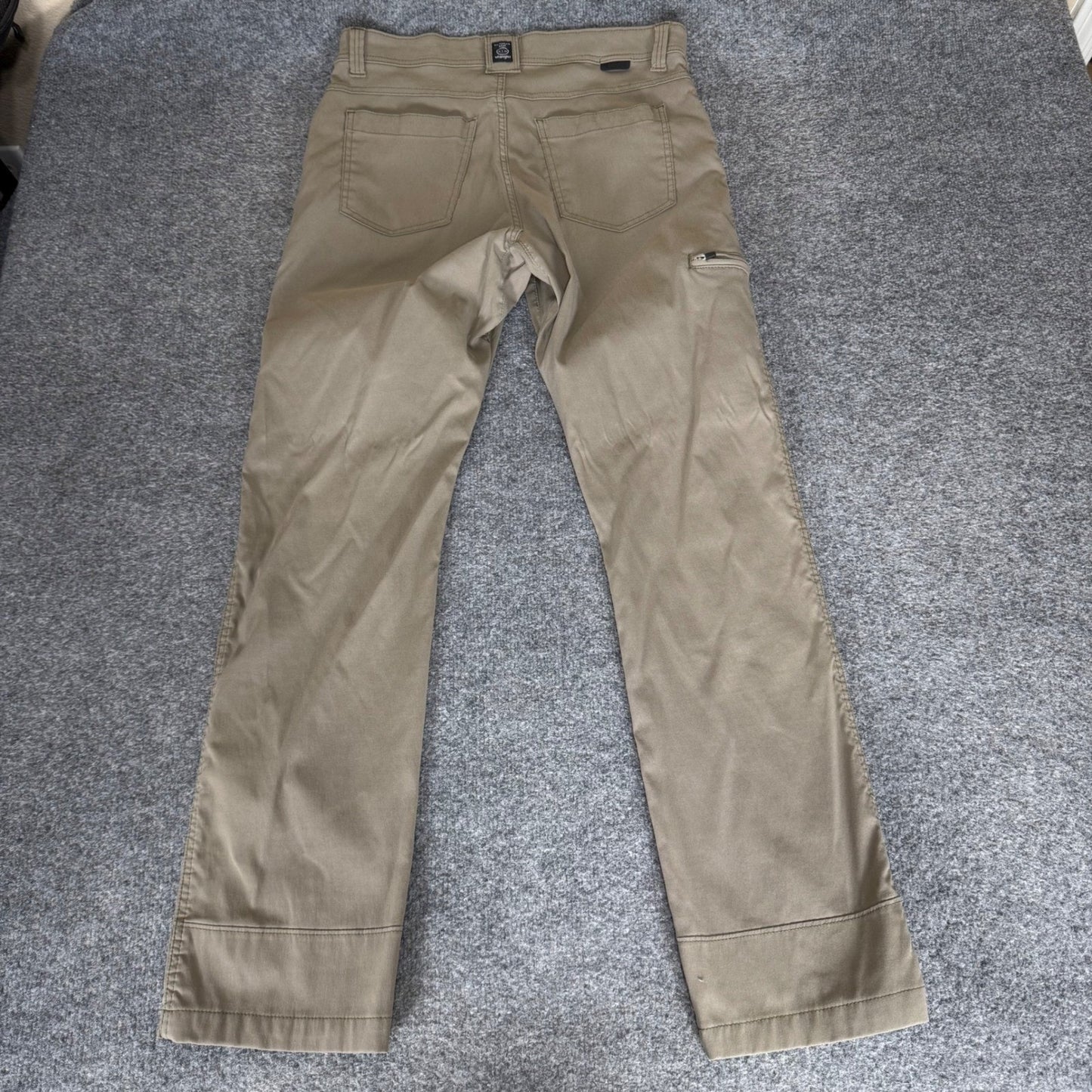 Wrangler ATG Mens 34x32 Tan All Terrain Gear Pant Outdoor Hiking Utility Stretch