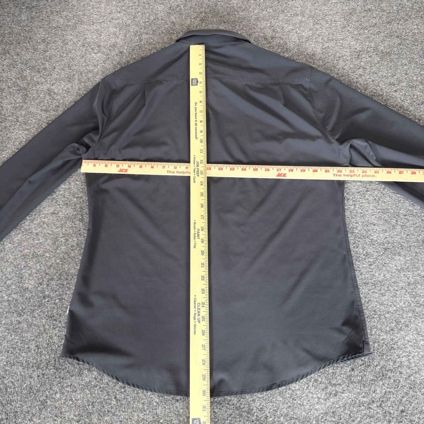 7 Diamonds 4-Way Stretch Shirt Mens L Gray Long Sleeve Button Up Casual Comfort