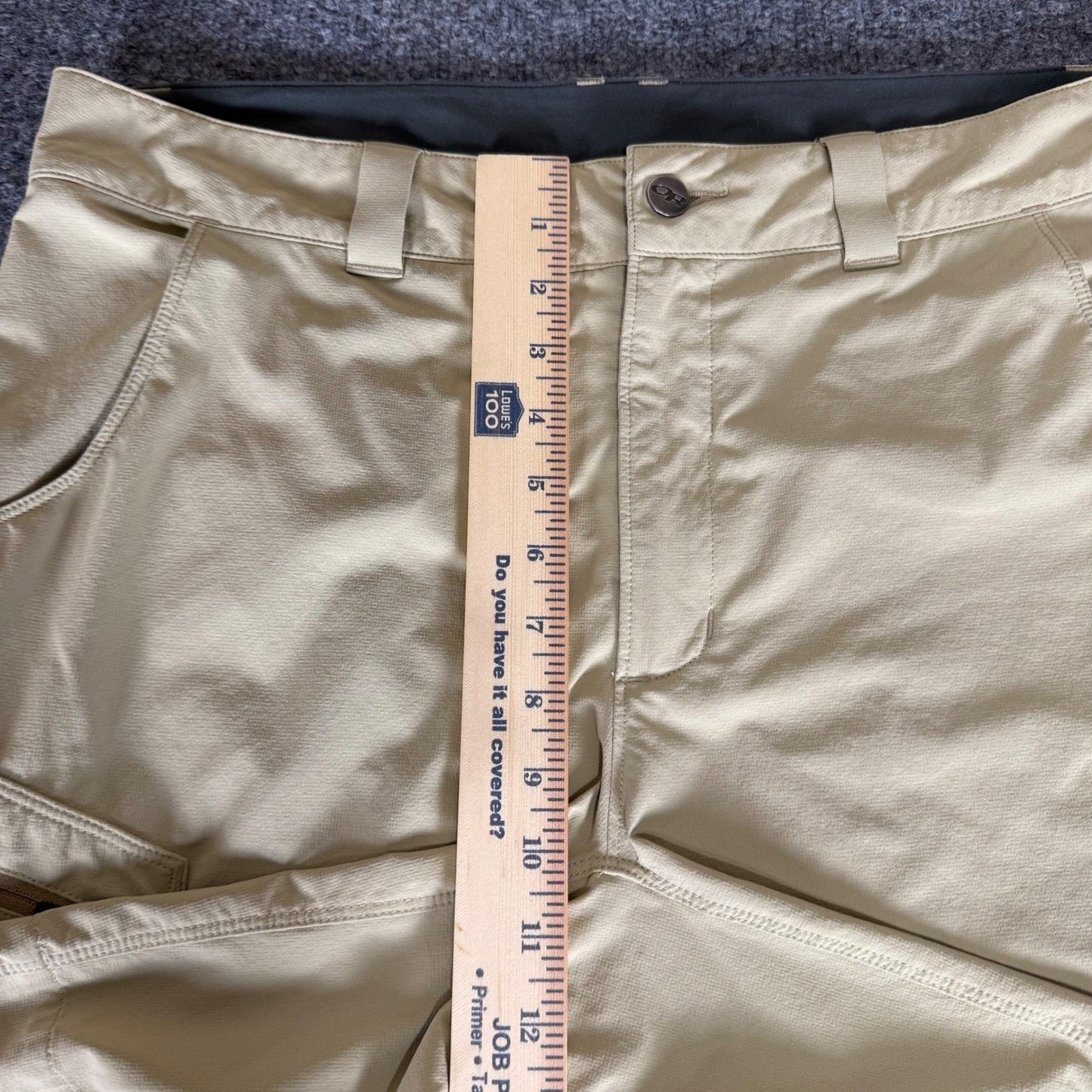 Outdoor Research Hiking Short Mens 34 (35) Tan Outdoor Trail Performance Stretch