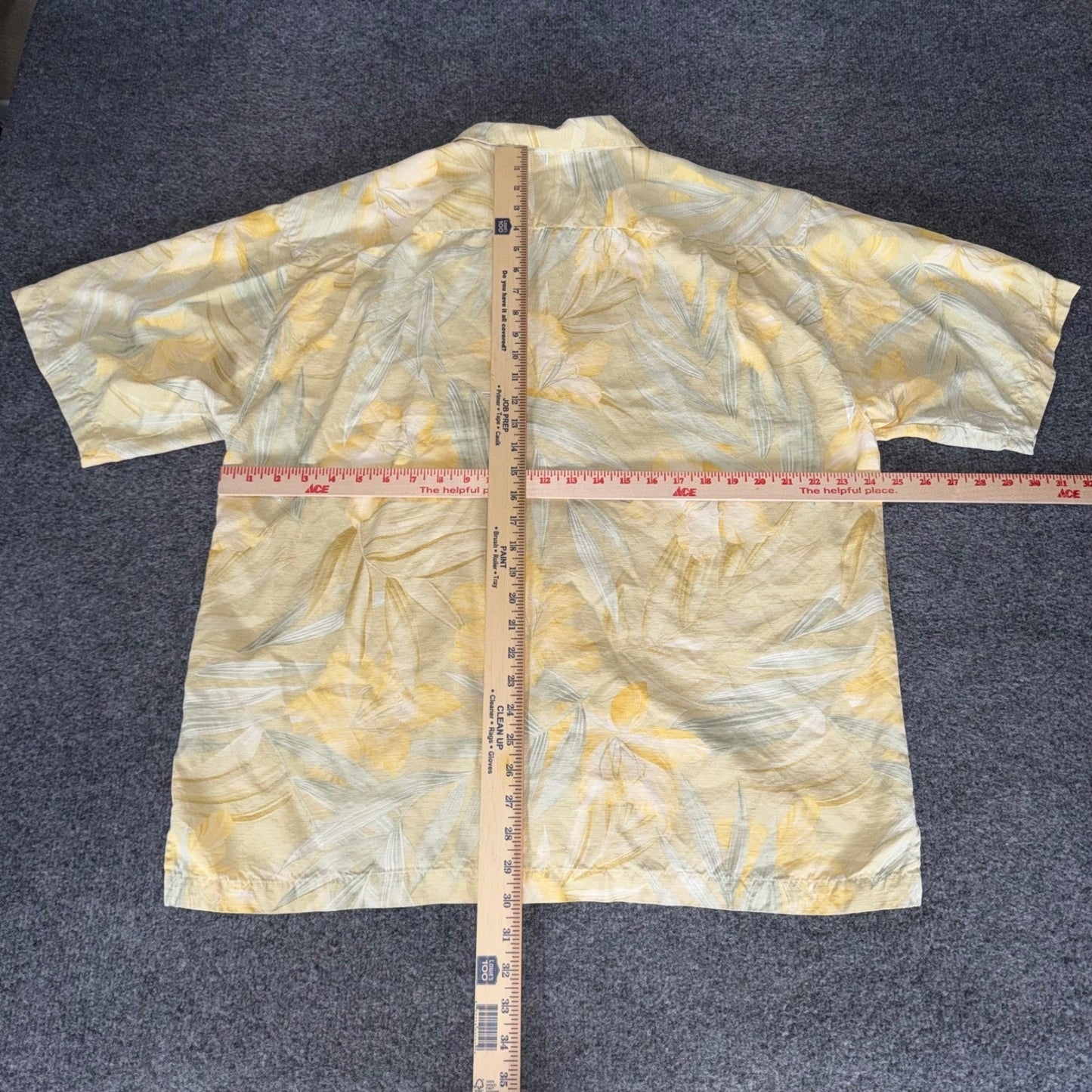 Tommy Bahama Mens XL Silk Tropical Floral Button Up Camp Shirt Hawaiian Aloha