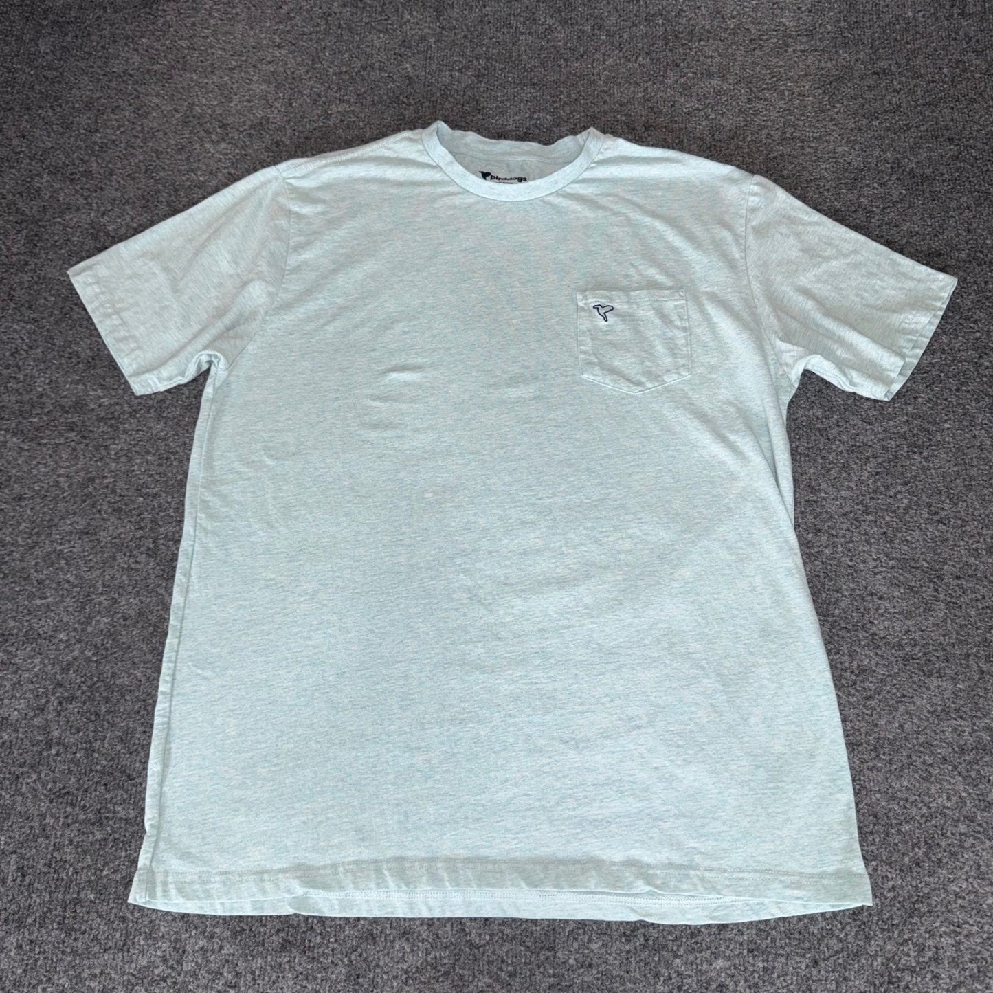 Birddogs T-Shirt Mens XL Blue Short Sleeve Pocket Tee Casual Athleisure Everyday