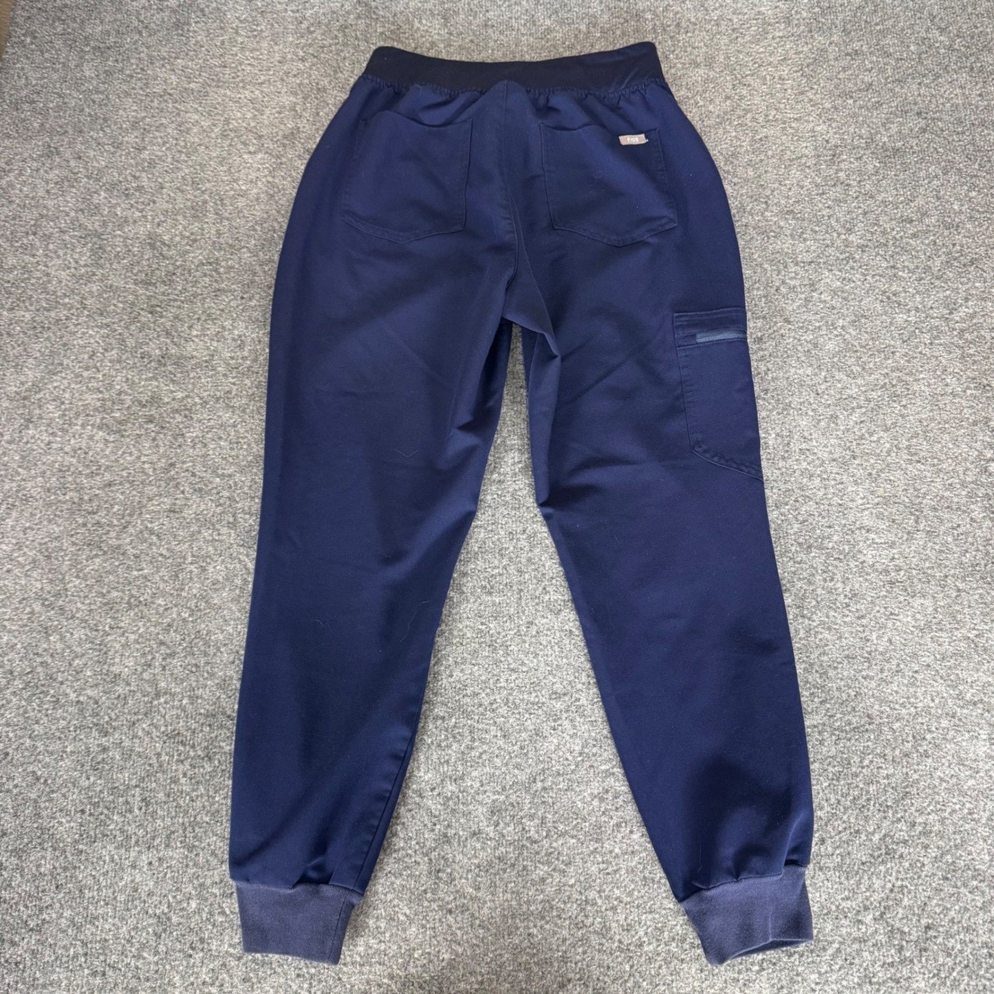 FIGS Zamora High Waisted Jogger Scrub Pants Navy Blue Women Small Petite Uniform