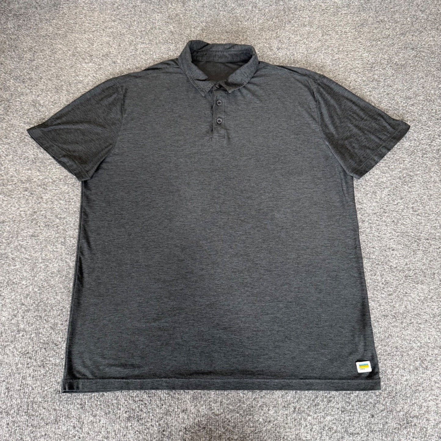 Vuori Strato Tech Polo Shirt Mens Large Short Sleeve Stretch Golf Athletic V188