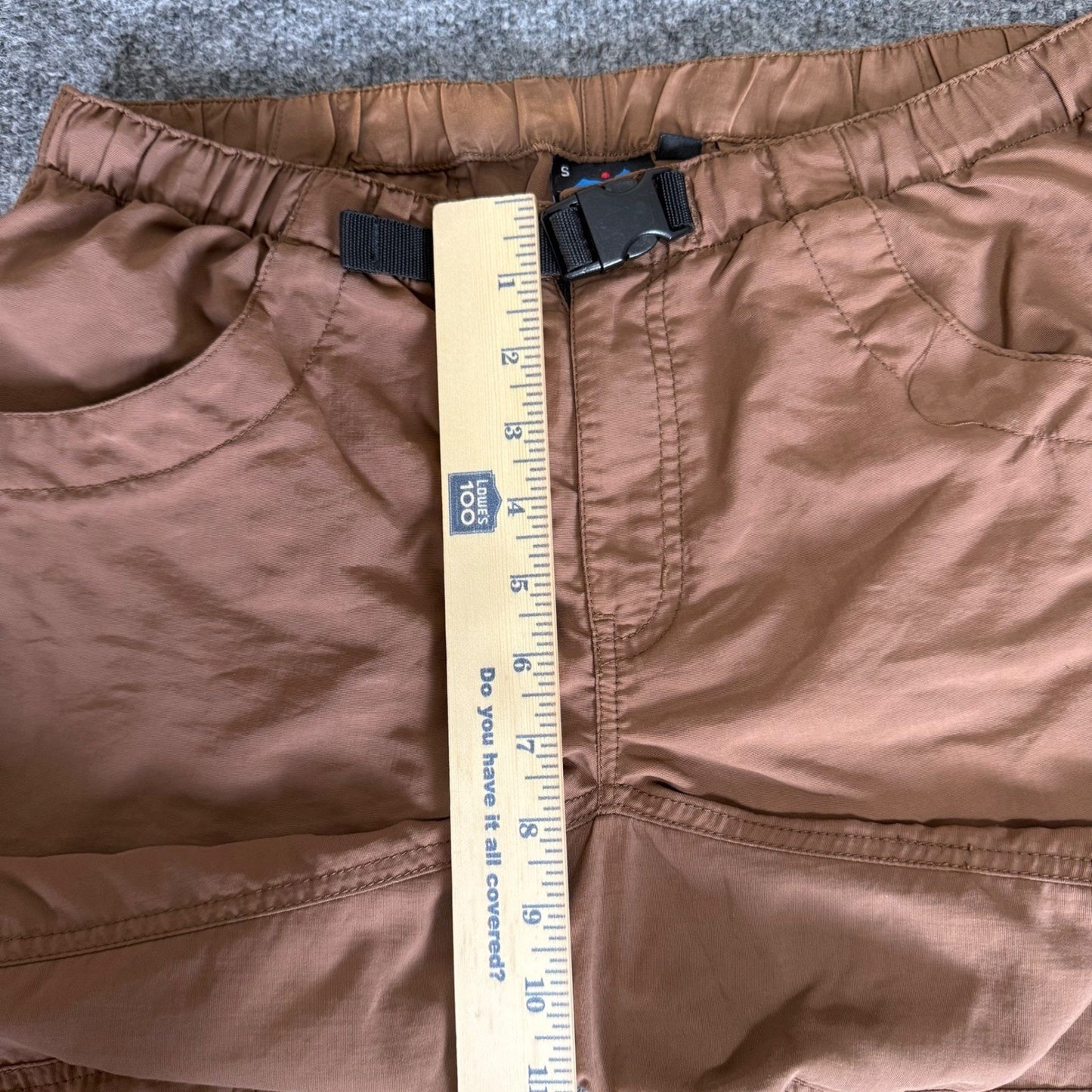 KAVU Hiking Shorts Mens Small Brown Outdoor Trail Quick Dry Active Trail Casual