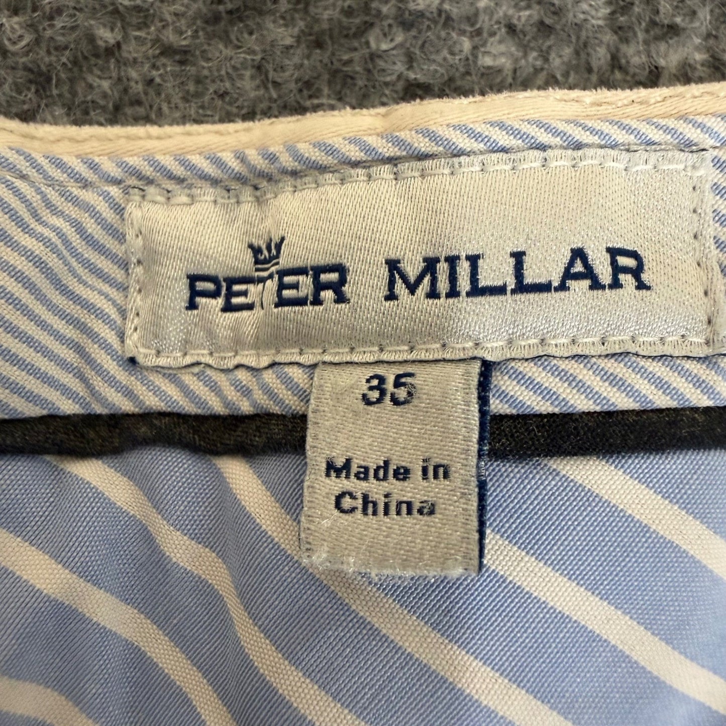 Peter Millar Ultimate Sateen 5-Pocket Pant Mens 35x29 Beige Chino Stretch Casual