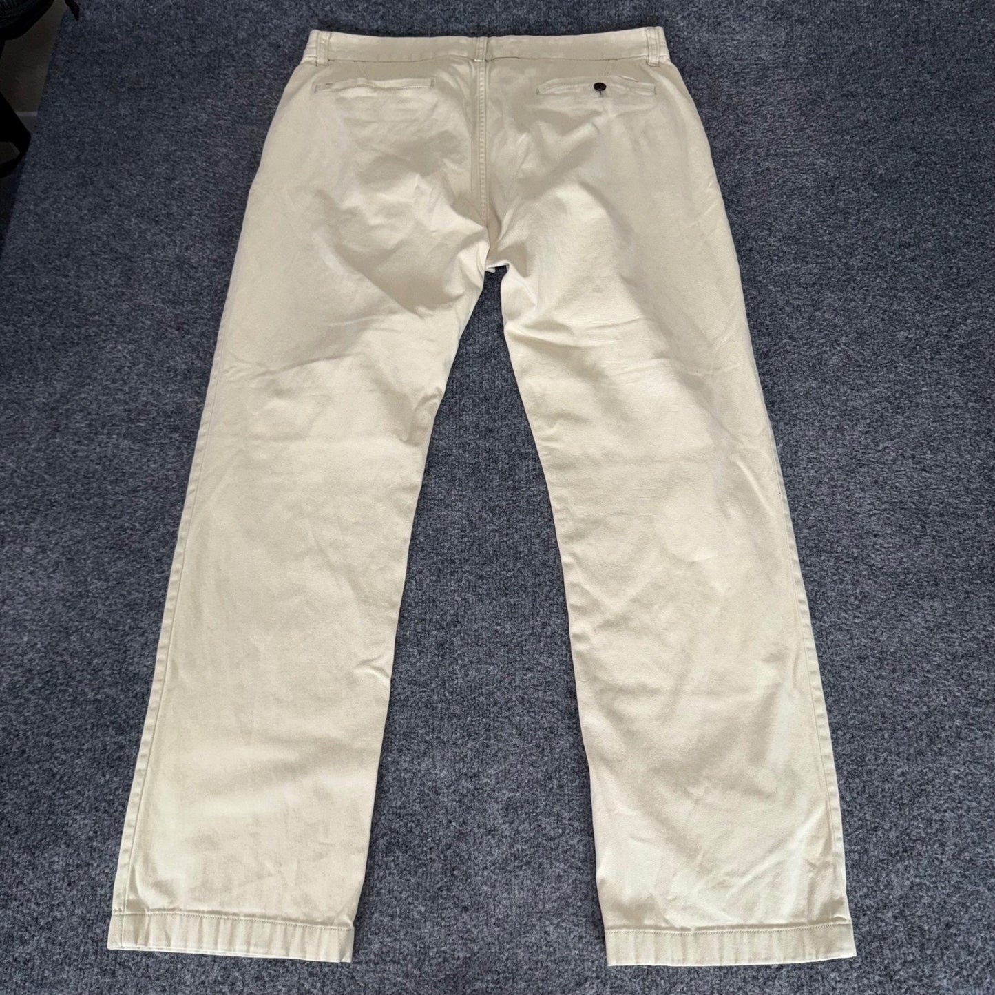 Outerknown SEA Legs Mens Chino Pants 34x30 Khaki Tan Slim Fit Everyday Casual