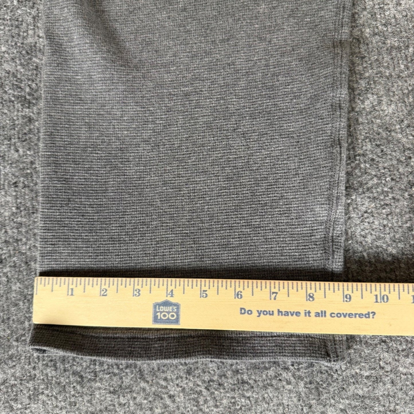 Polo Ralph Lauren Lounge Pants Mens Large Gray Waffle Thermal Sleepwear Comfort