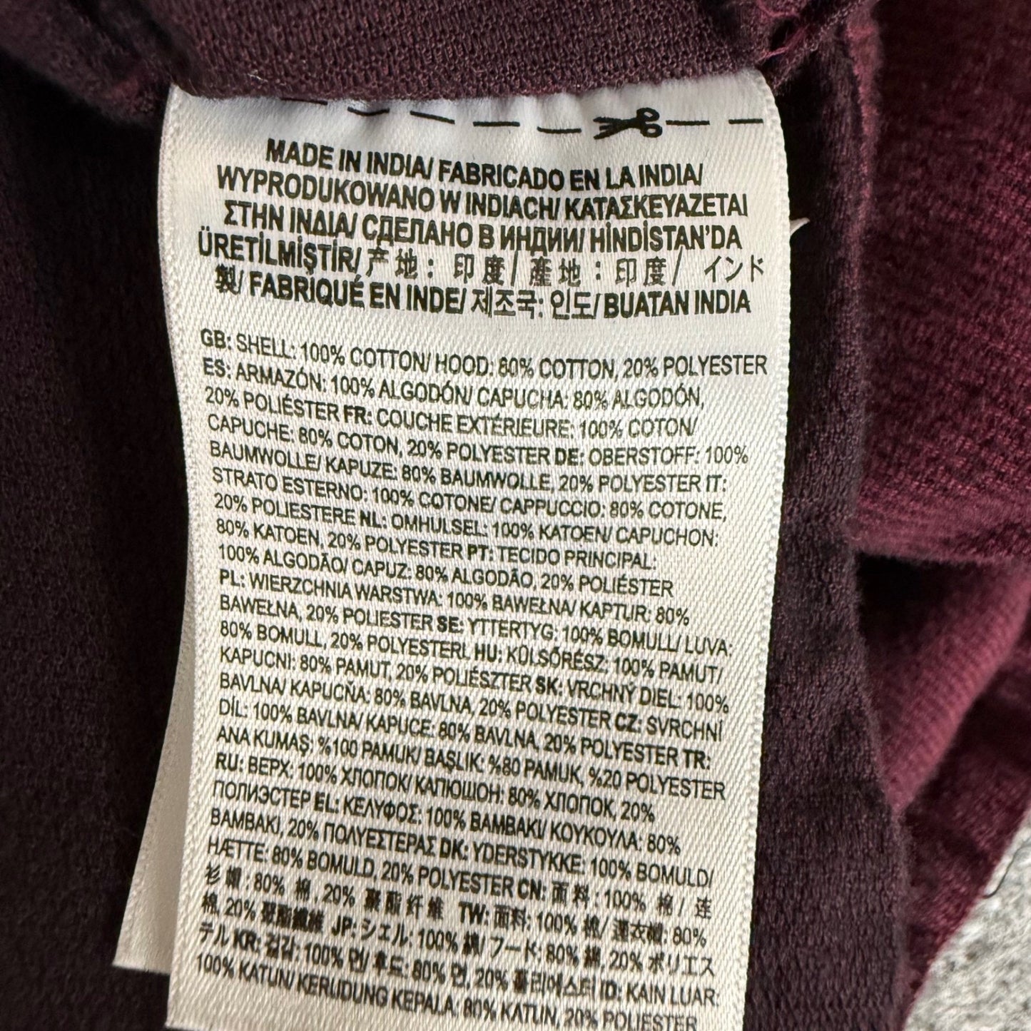 Vans Flannel Hoodie Shirt Mens Small Burgundy Corduroy Long Sleeve Button Up