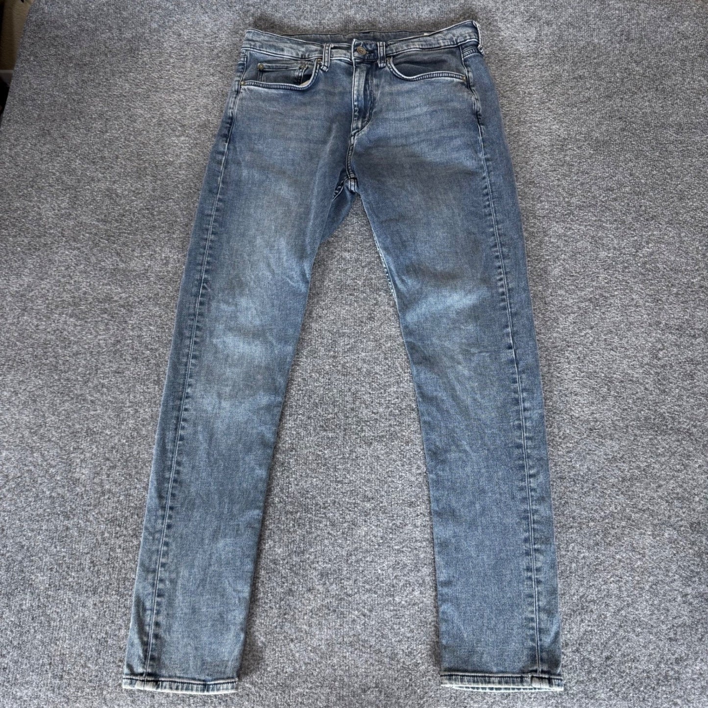 Rag Bone Fit 1 Skinny Jeans Mens 33x32 (Fits 32x30) Blue Denim Streetwear Casual