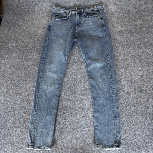 Rag Bone Fit 1 Skinny Jeans Mens 33x32 (Fits 32x30) Blue Denim Streetwear Casual