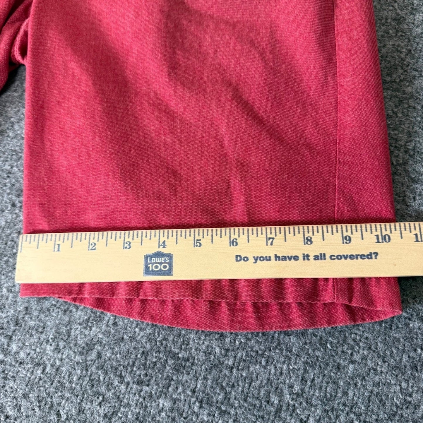 Vans Off The Wall Shorts Men 32 Red Chino Casual Skateboarding Streetwear Grunge