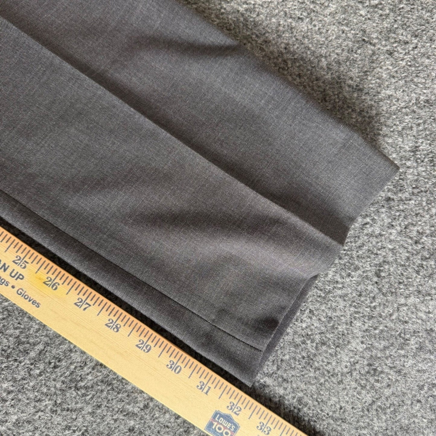 Roundtree & Yorke TravelSmart Mens 34x32 Gray Dress Pants Classic Fit Flat Front