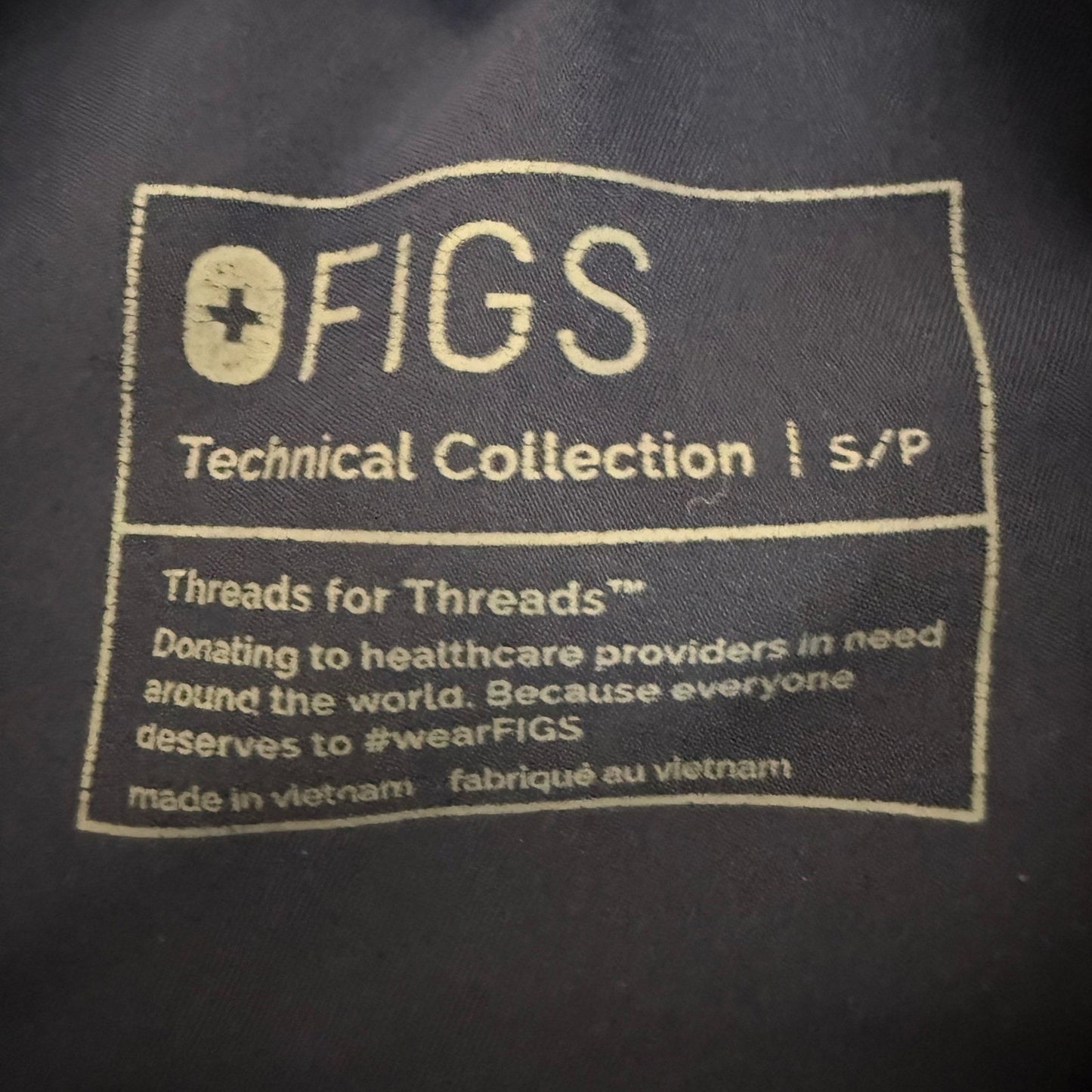 FIGS Zamora High Waisted Jogger Scrub Pants Navy Blue Women Small Petite Uniform
