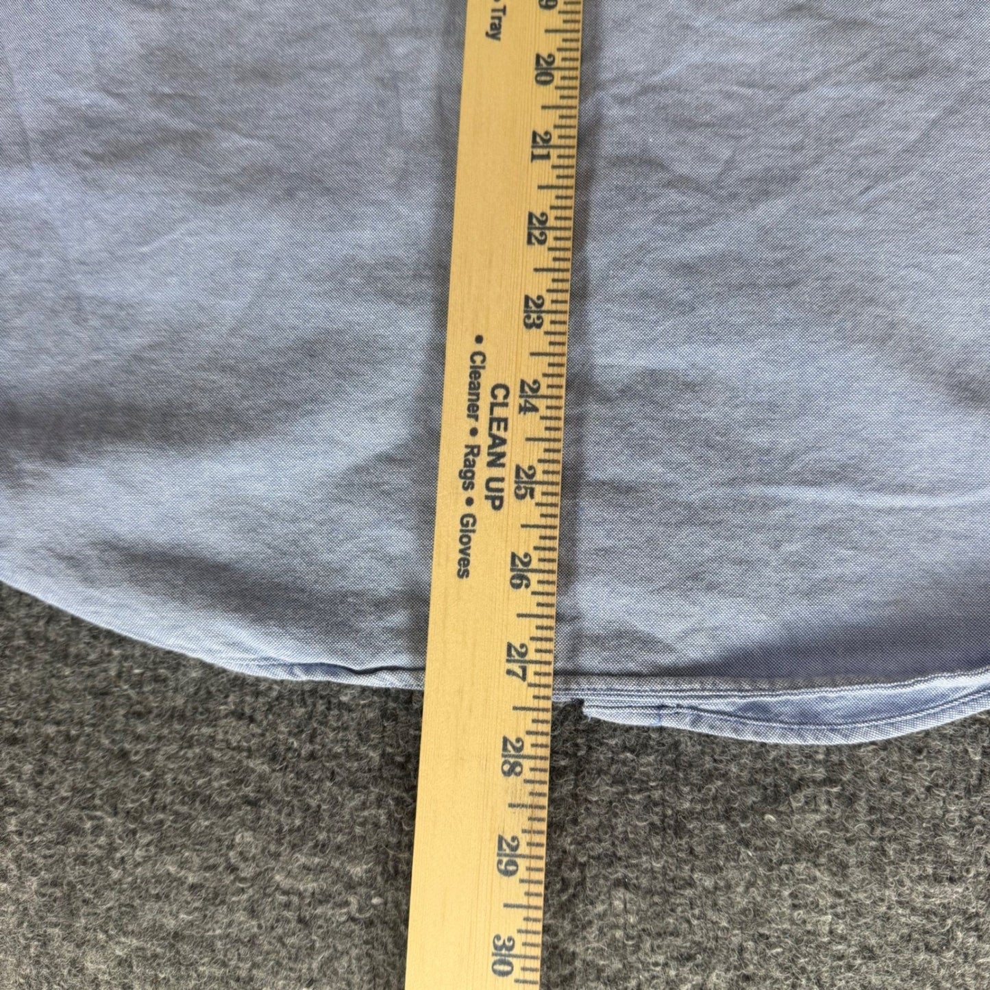 J Crew Oxford Shirt Men M Blue Chambray Placket Slim Fit Long Sleeve Button Down