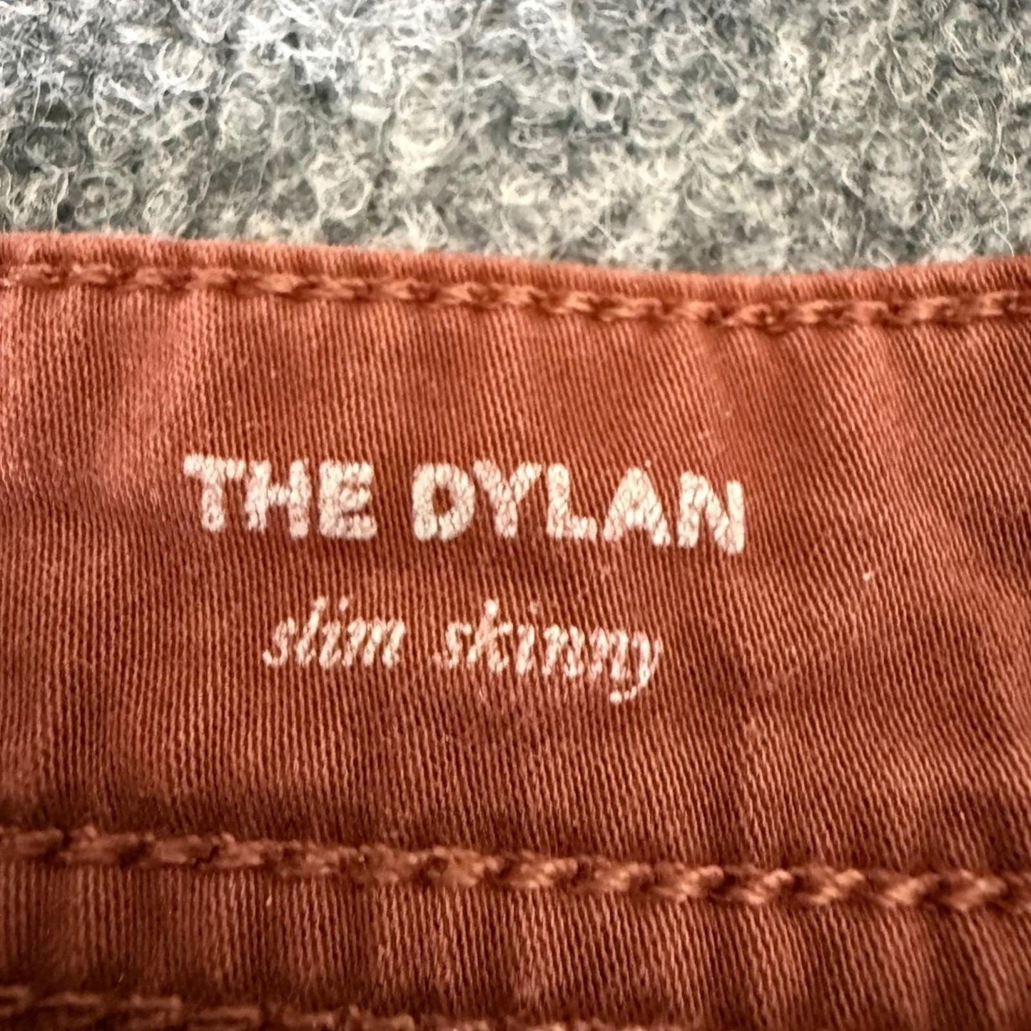 AG Adriano Goldschmied Dylan Slim Skinny Pants Mens 31x34 Clay Brick Red Casual