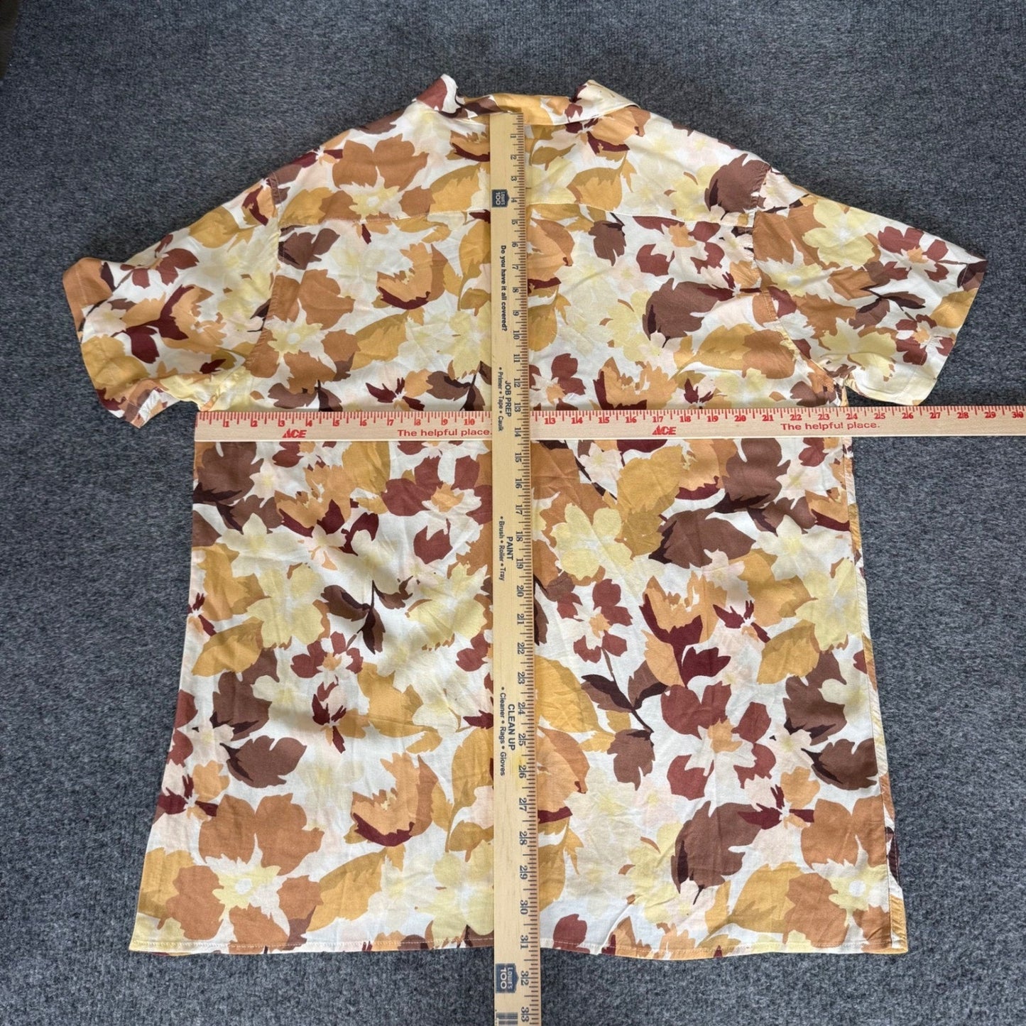 Rhythm. Huckberry Mens XXL Floral Rayon Camp Shirt Short Sleeve Button Up Casual