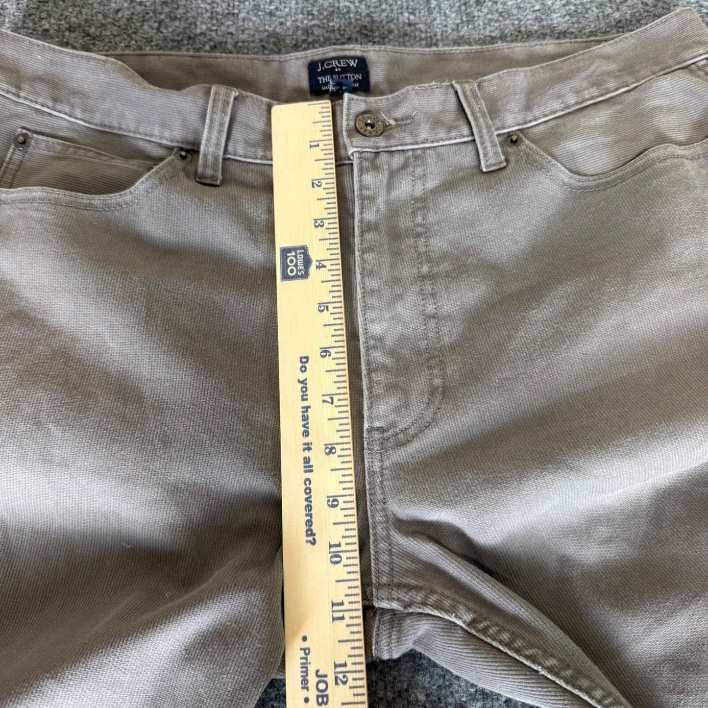 J.Crew The Sutton Corduroy Pants Straight Fit Casual Everyday Mens 34x30 (36x29)