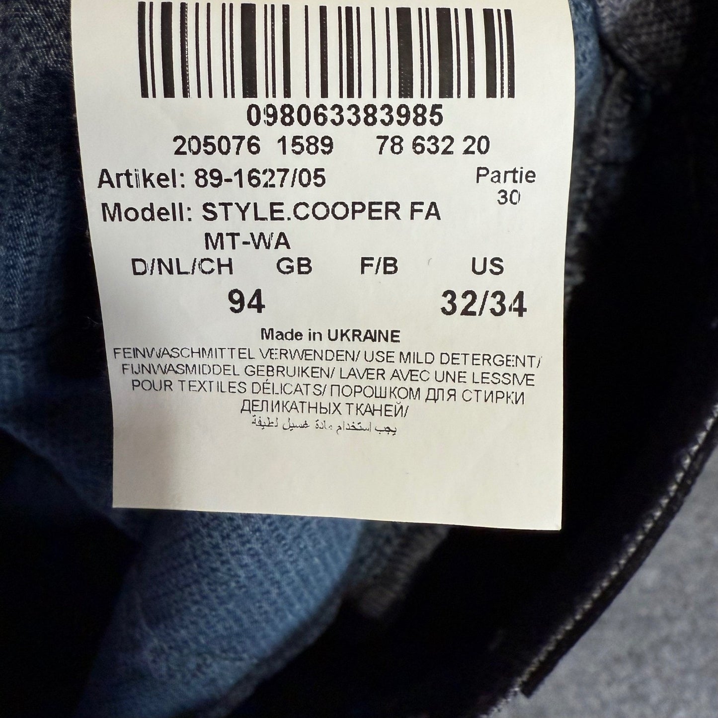 BRAX Cooper Chino Pants Mens 32x34 (32x32) Gray Casual Slim Fit Dress Trousers