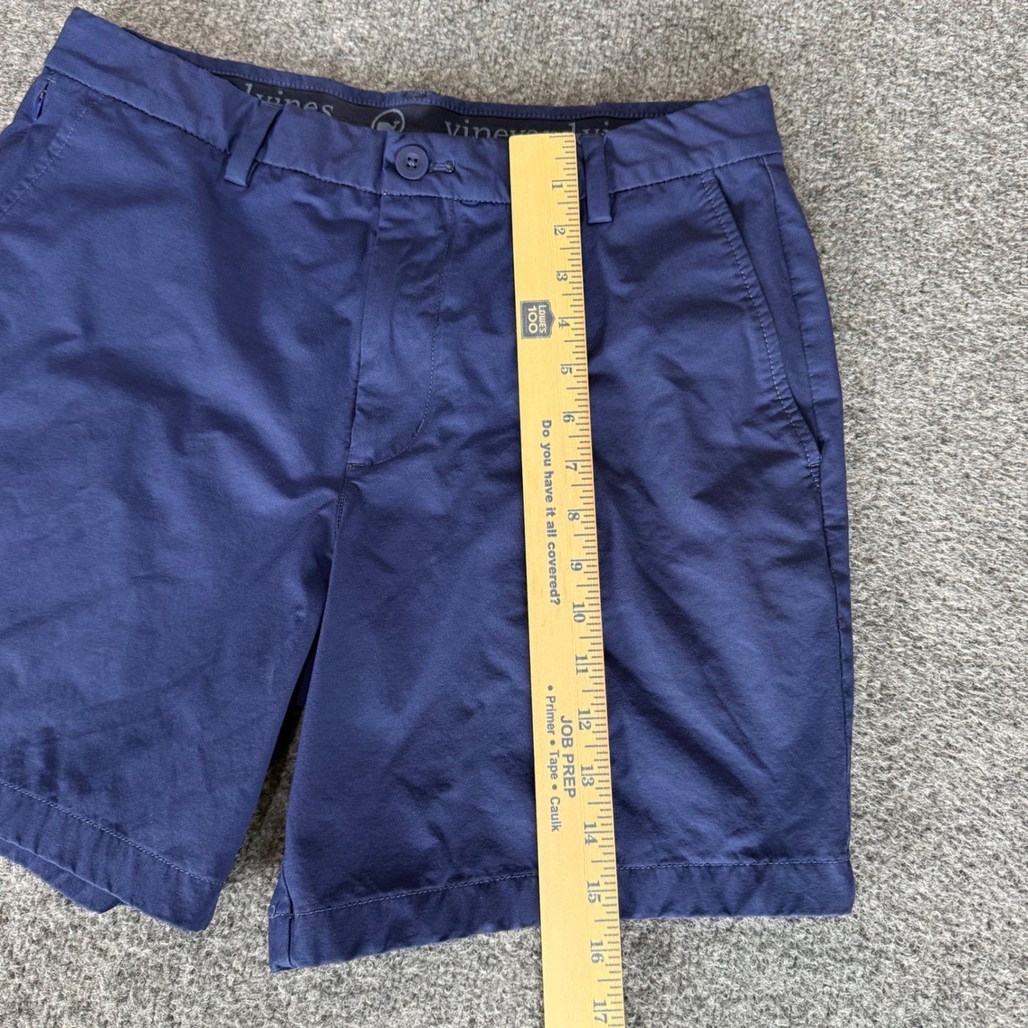 Vineyard Vines On The Go Shorts Mens 32 Blue Performance Stretch Golf Casual