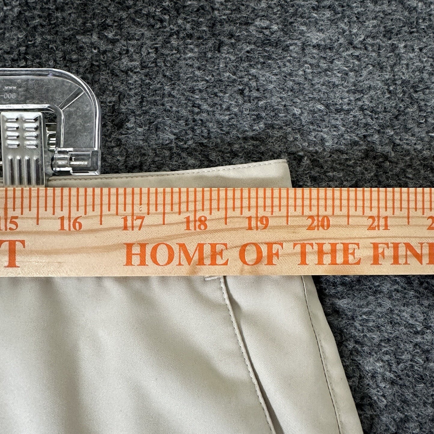 Adidas Golf Chino Shorts Mens 39 Beige Climalite Performance Stretch Lightweight