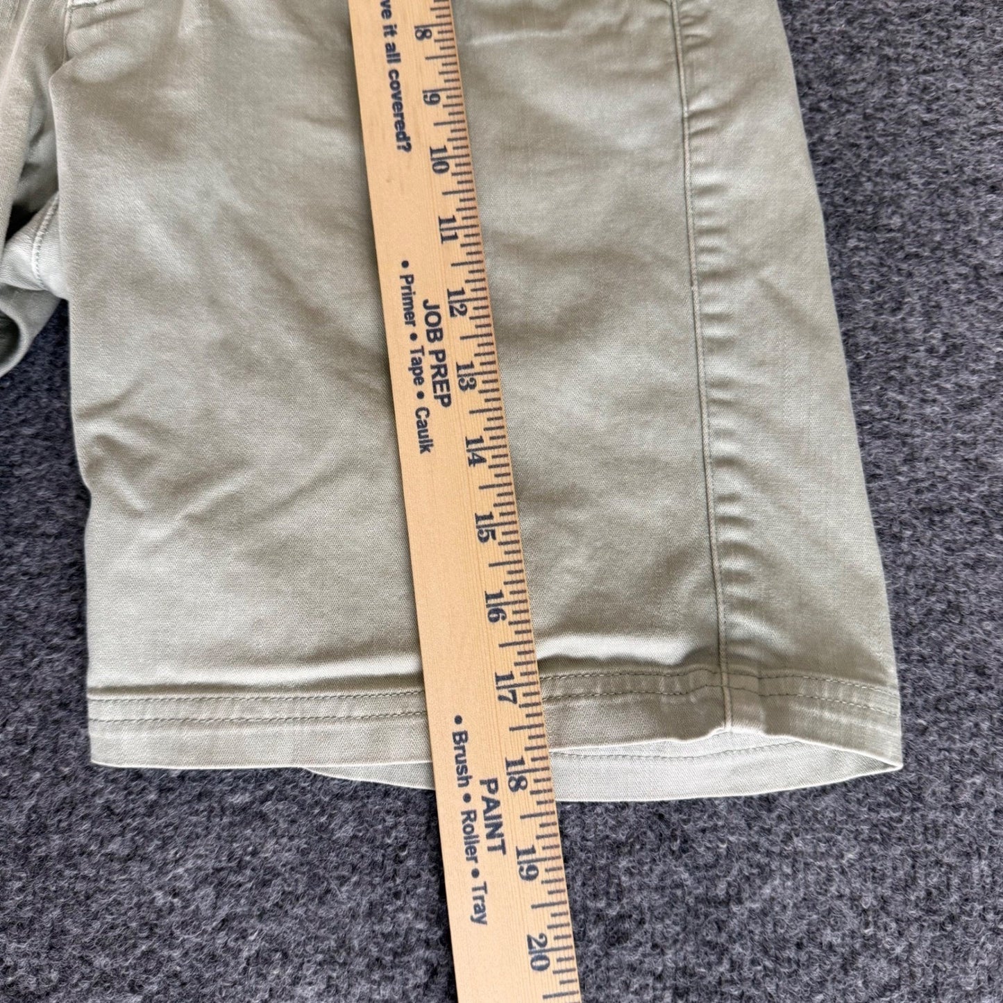 Wellen Shorts Mens Size 30 Green Chino Casual Summer Outdoor Everyday Comfort
