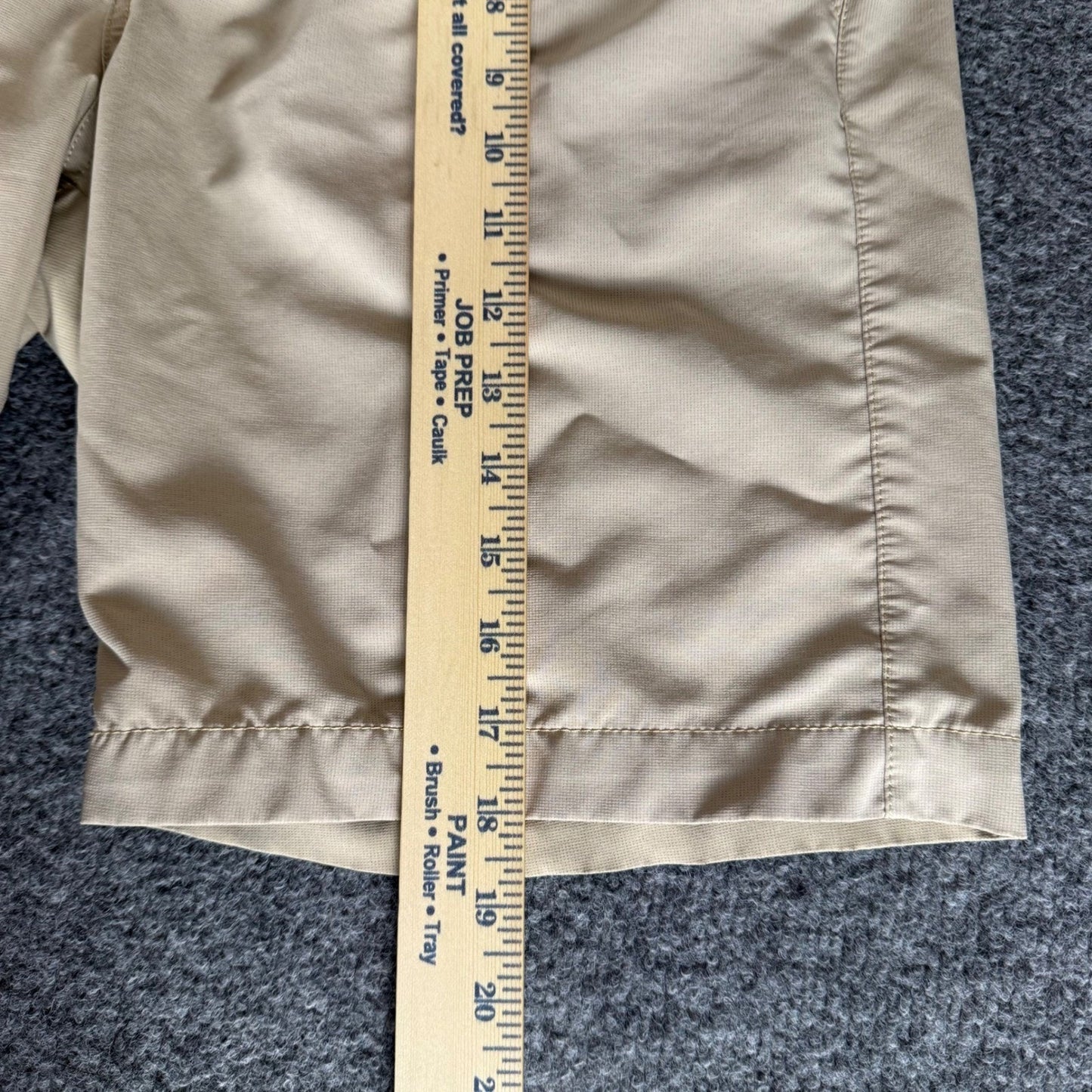 Johnston & Murphy XC4 Shorts Mens 34 Tan Performance Stretch Golf Casual Travel