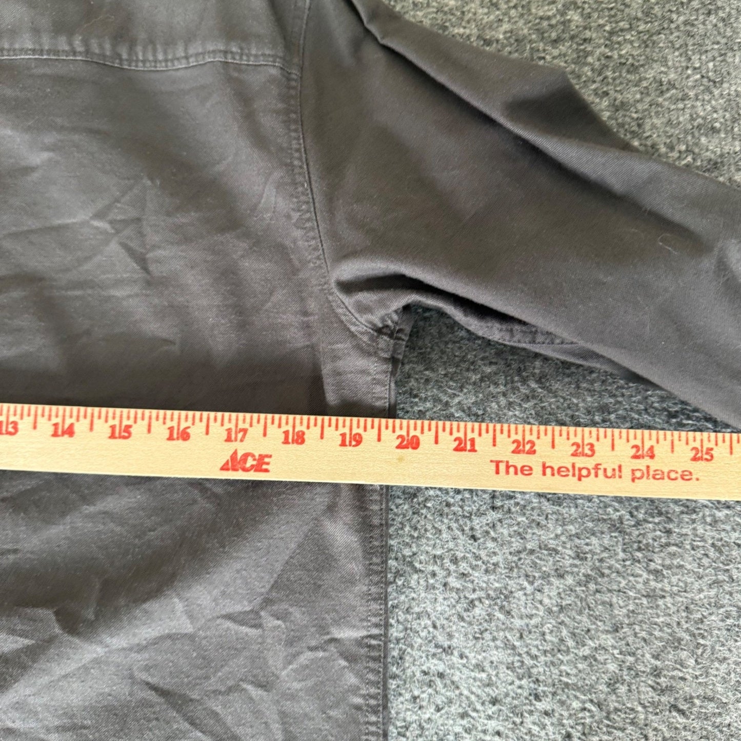 AllSaints Huntingdon Long Sleeve Shirt Mens XS Gray Cotton Button Up Casual