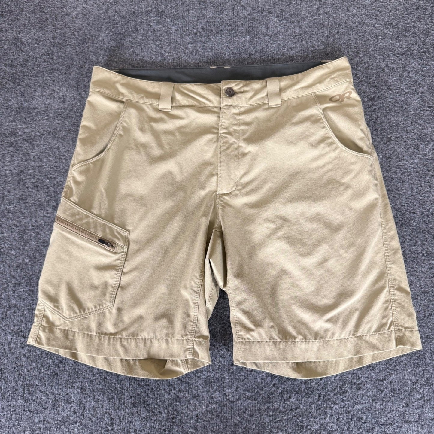 Outdoor Research Hiking Short Mens 34 (35) Tan Outdoor Trail Performance Stretch