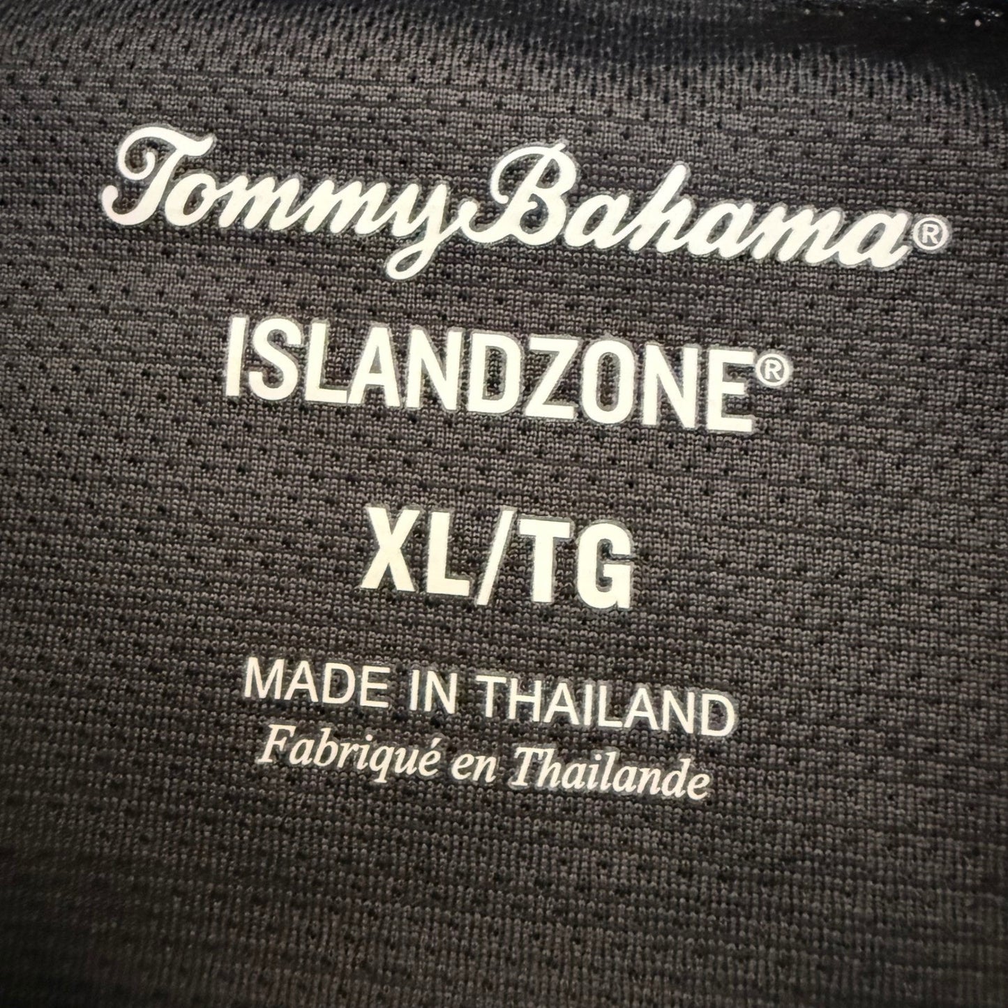 Tommy Bahama IslandZone Mens XL Gray 1/4 Zip Pullover Performance Golf Stretch