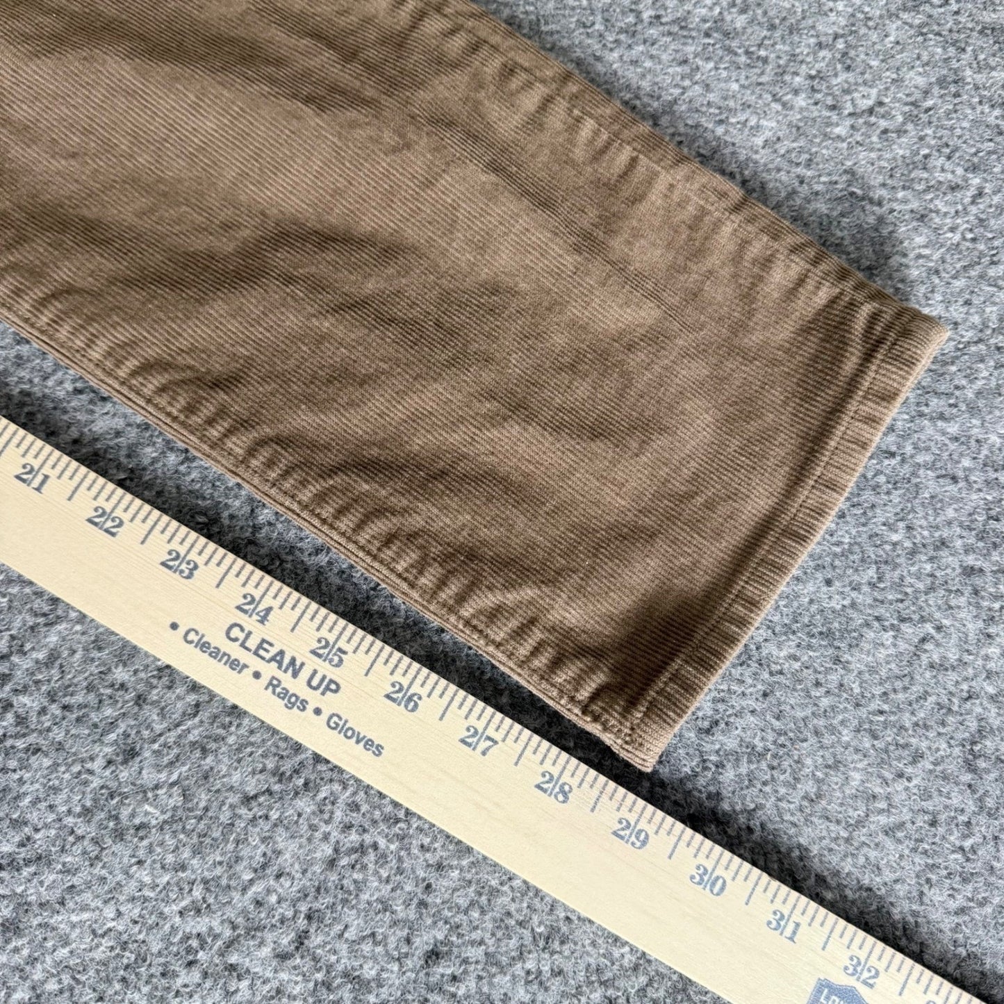 J.Crew 484 Slim Fit Corduroy Pants Mens 31x30 (32x29) Tan Brown Cotton Trousers