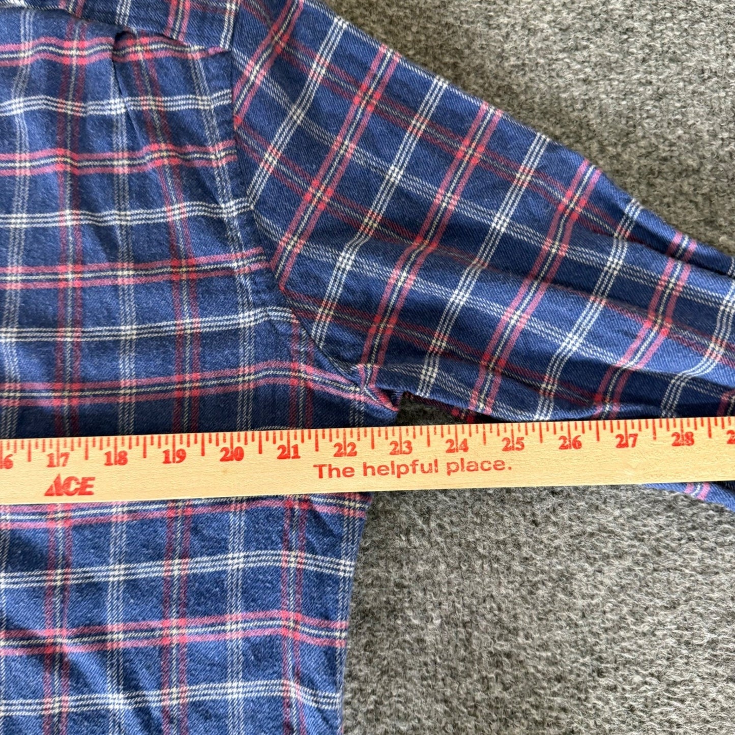 Faherty Brand The Movement Shirt Mens Large Plaid Button Up Long Sleeve Flannel