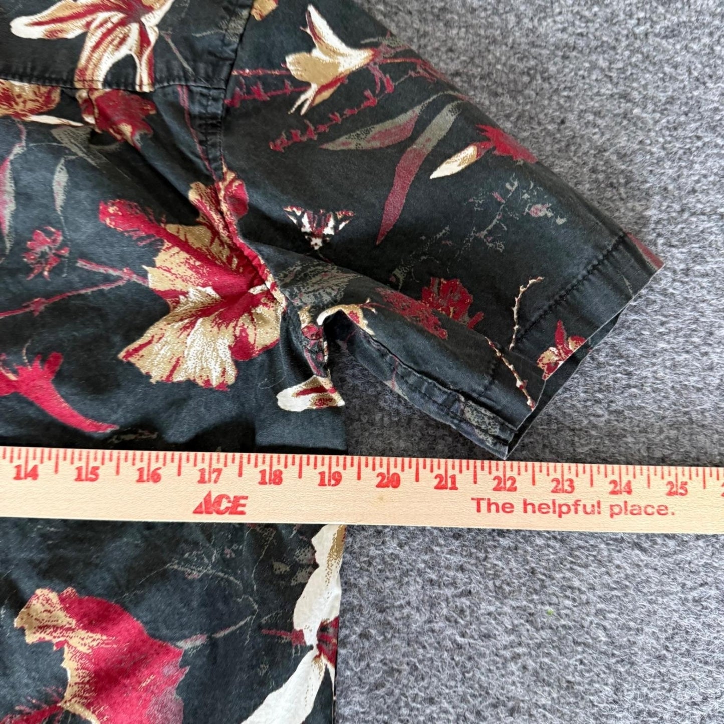 Vans Mens Small Floral Hawaiian Short Sleeve Button Up Shirt Aloha Skate Casual