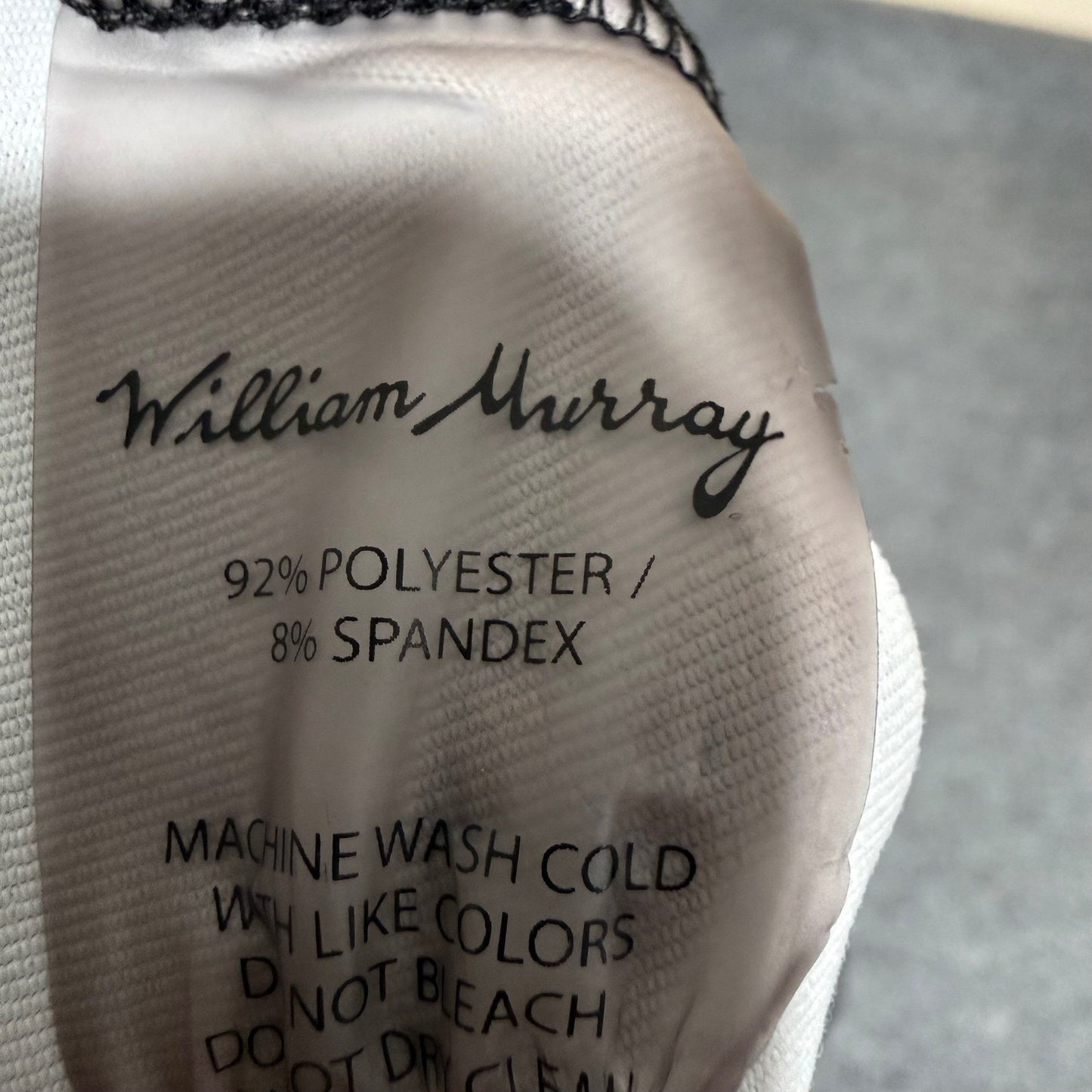 William Murray Golf Polo Shirt Mens Large Geometric Short Sleeve Performance