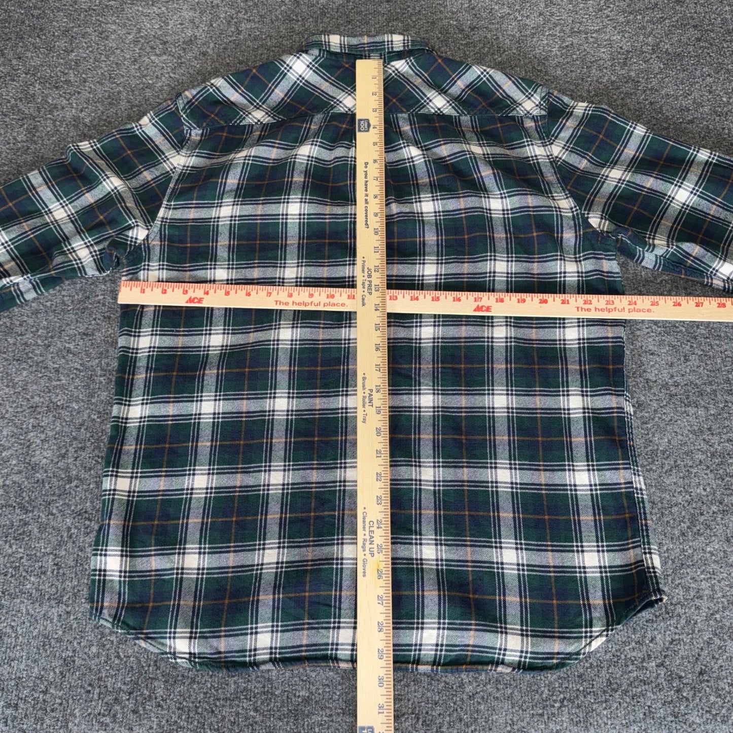 Vans Flannel Shirt Mens XL Green Plaid Long Sleeve Button Up Skate Y2K Grunge