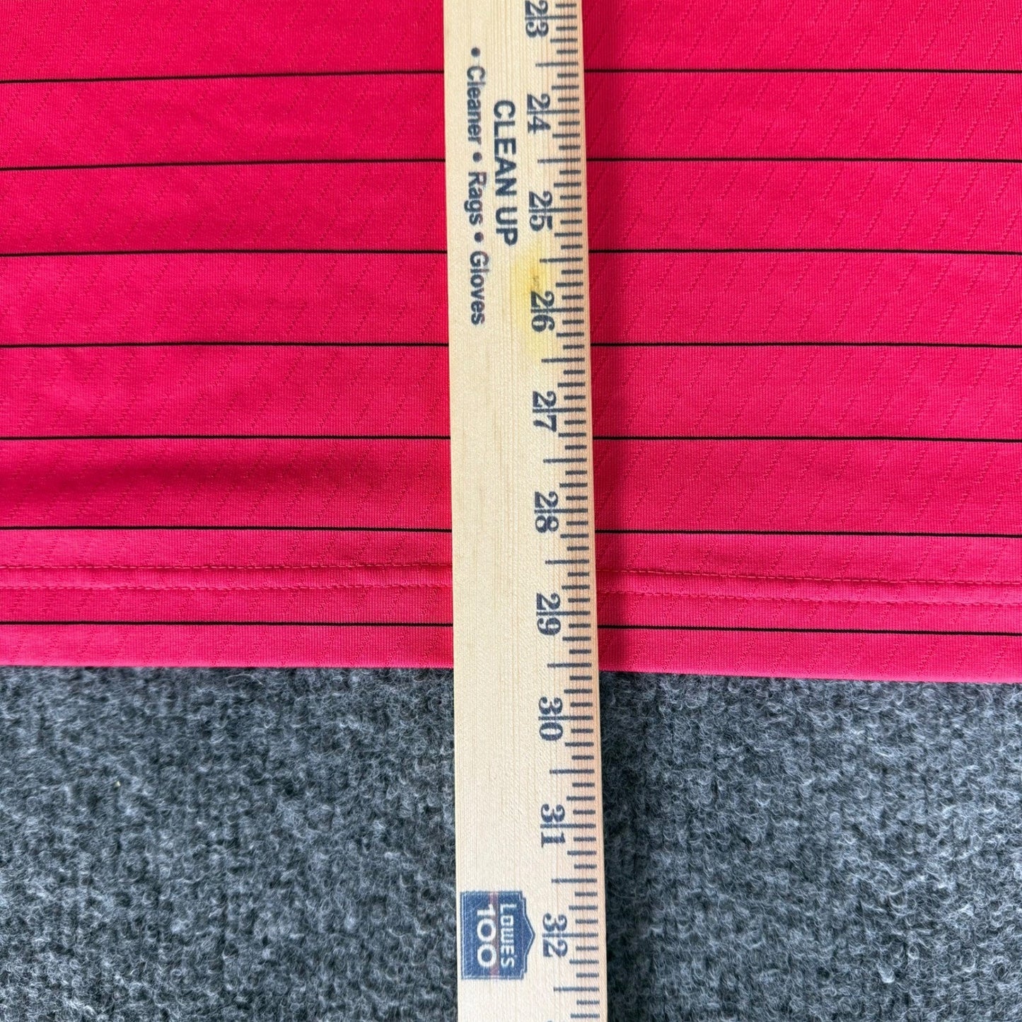 Callaway Golf Polo Shirt Mens Medium Pink Striped Opti Dri Short Sleeve Stretch