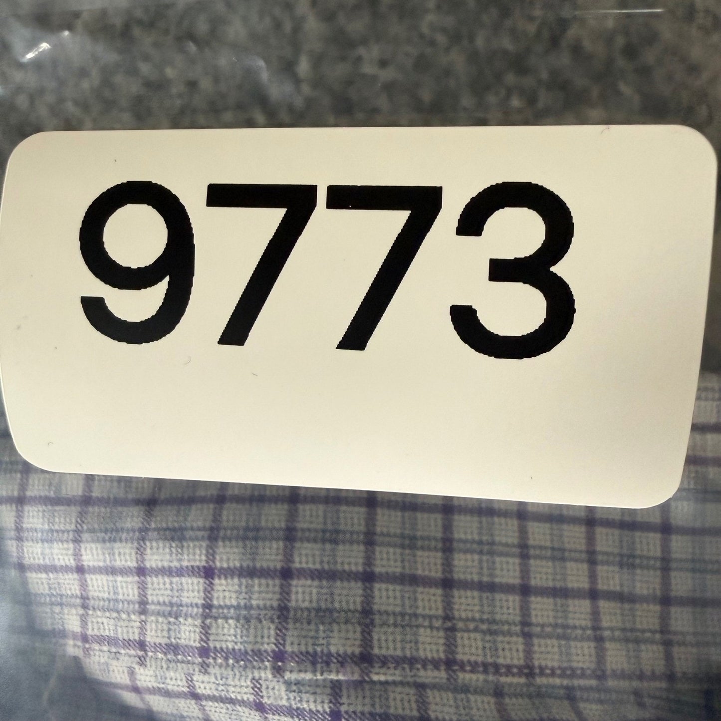 David Donahue Mens XL Purple White Check Plaid Cotton Button Down Dress Shirt