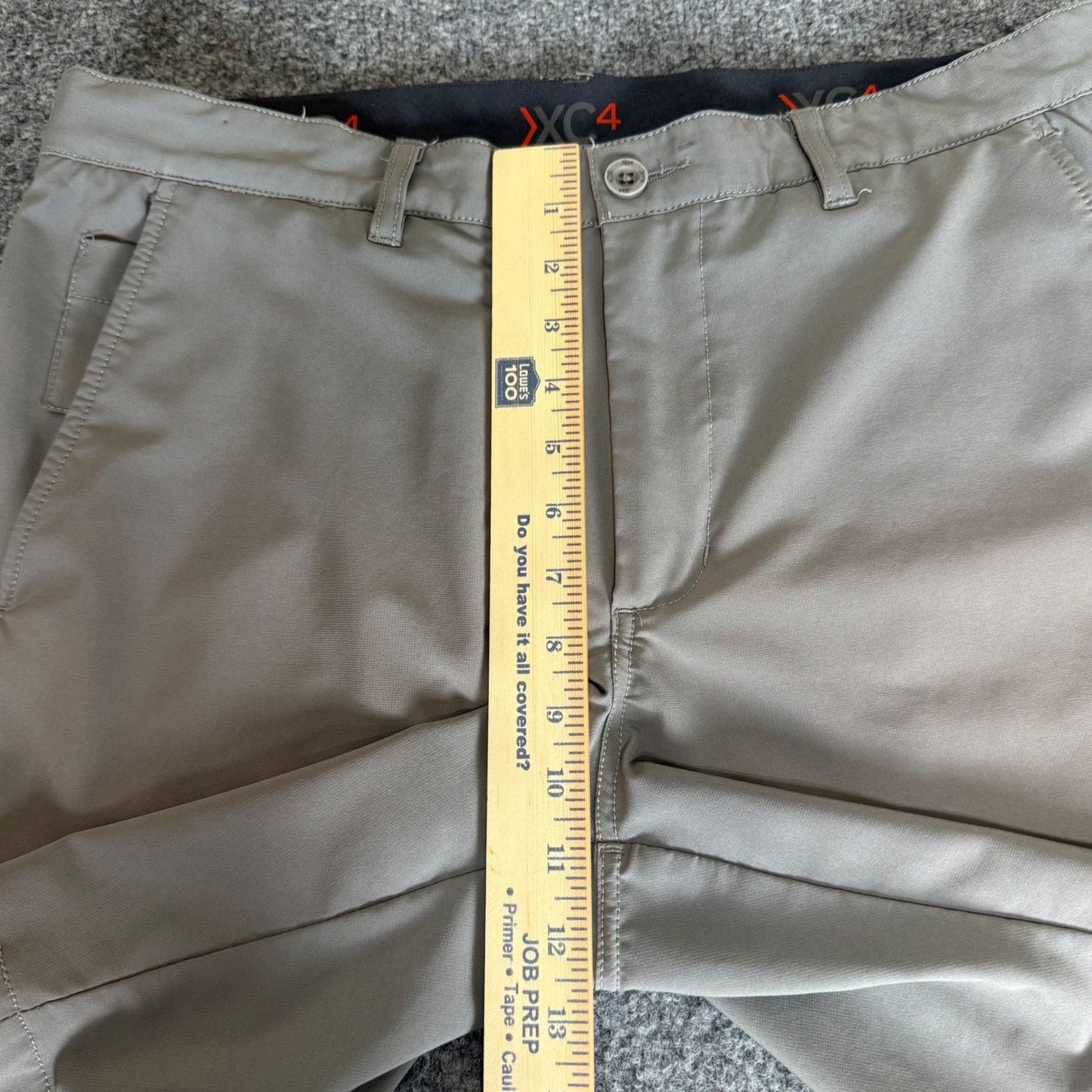 Johnston & Murphy XC4 Shorts Mens 34 Gray Performance Stretch Golf Casual Travel