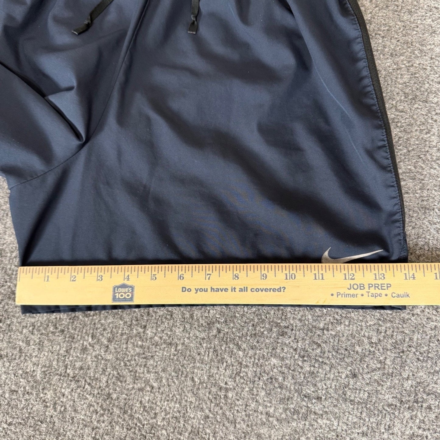 Nike Dri Fit Mens Large Running Shorts Navy Blue Athletic Gym Workout Training