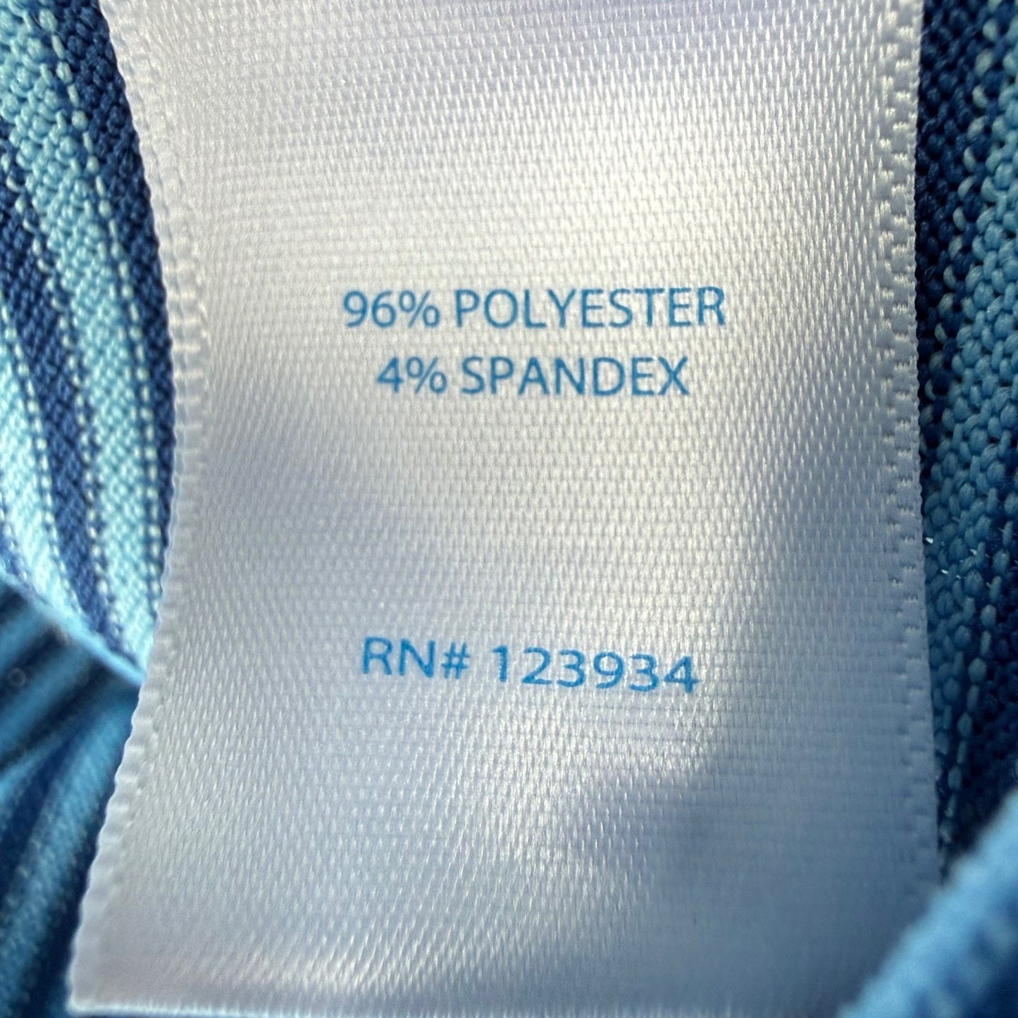 Southern Tide Polo Shirt Mens Large Blue Stripe Tide To Trail Performance Golf