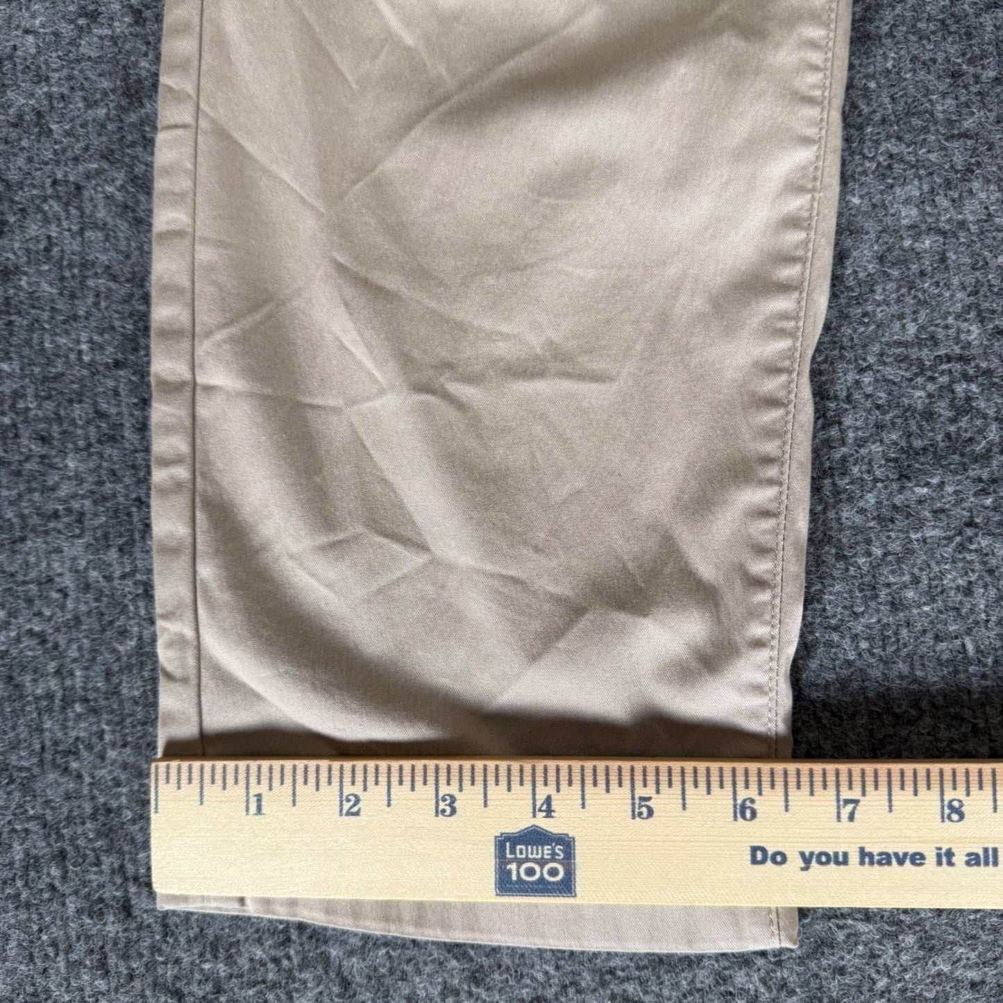 Birddogs Mens Khaki Lined Chino Pants Stretch 36x34 (36x32) Casual Golf Comfort
