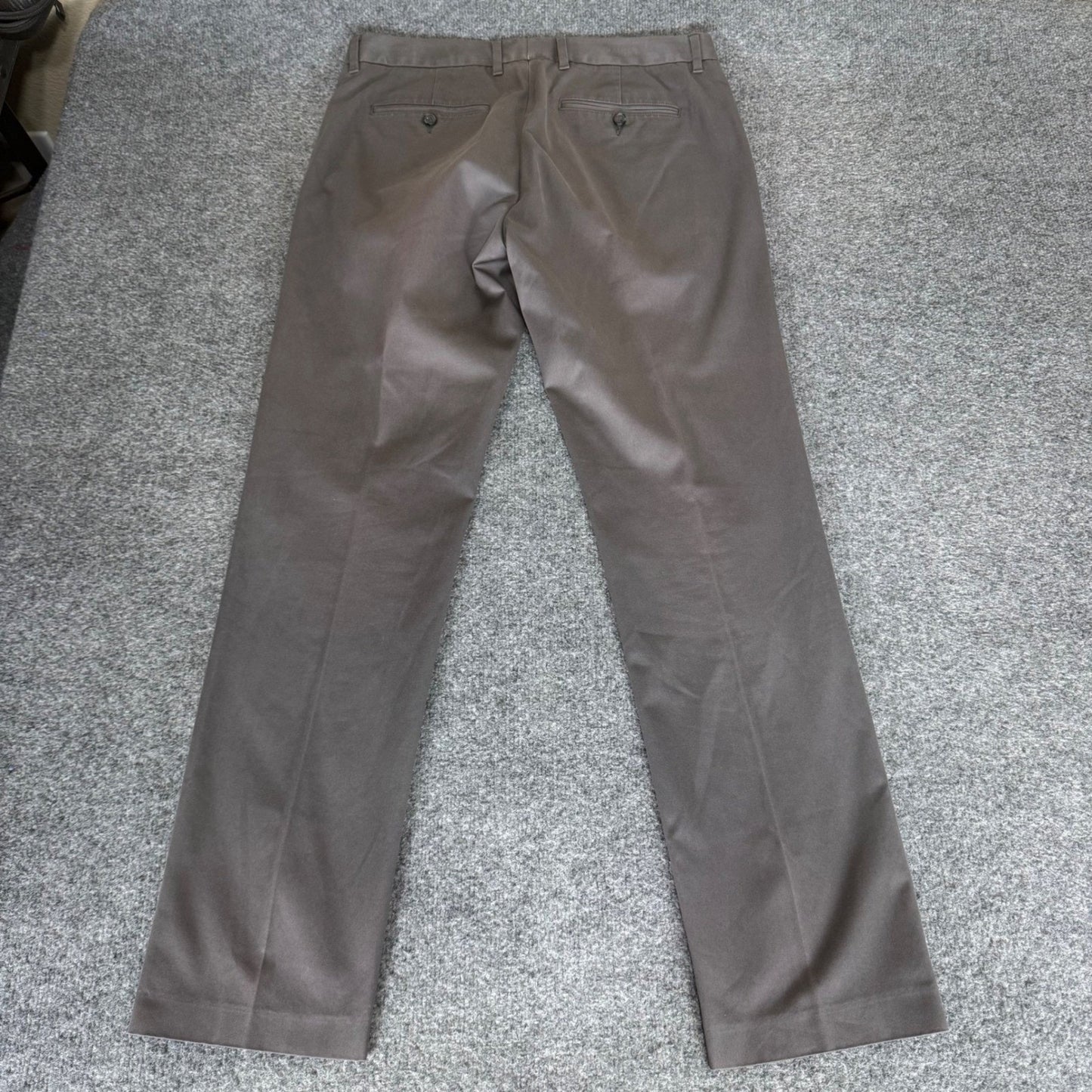 Bonobos Friday Pants Mens 33x32 Slim Fit Chino Trousers Grey Cotton Blend