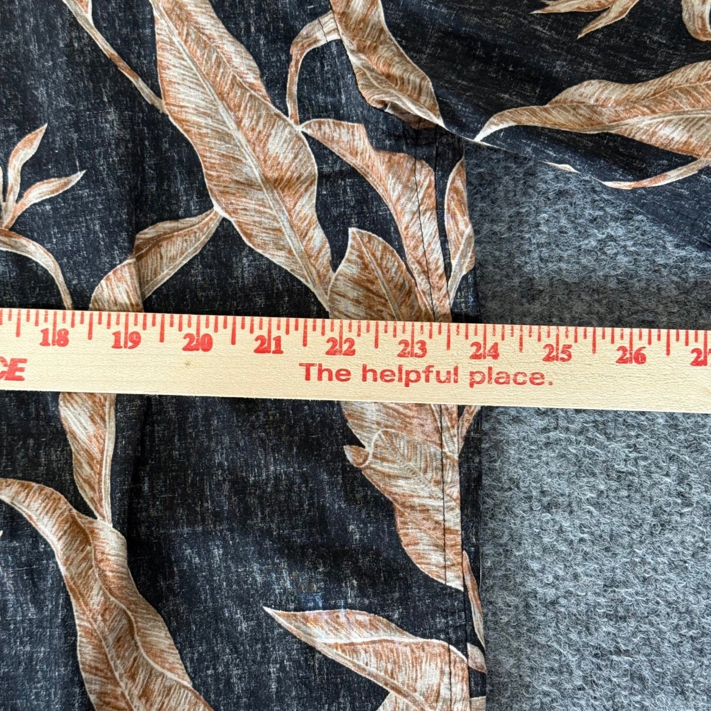 Cooke Street Hawaiian Shirt Mens Large Reverse Print Aloha Palm Leaf Tropical