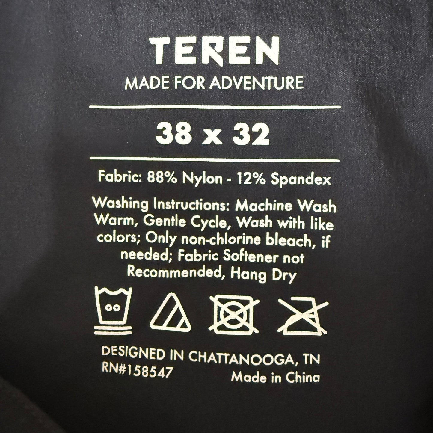 Teren Designs Daily Driver Pants Mens 38x31 Black Stretch Outdoor Performance