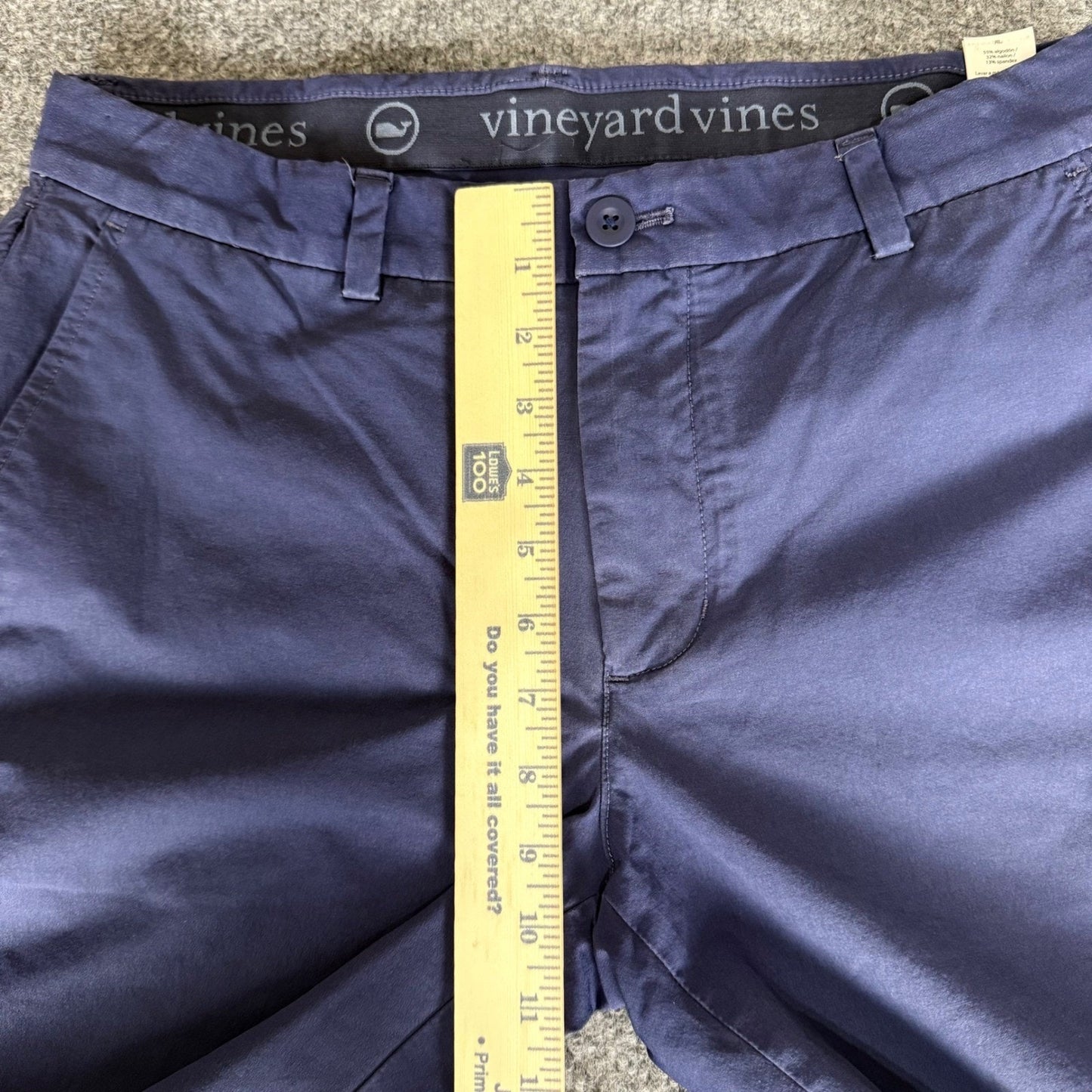 Vineyard Vines Mens On The Go Chino Pants OTG Blue 30x30 Slim Fit Performance