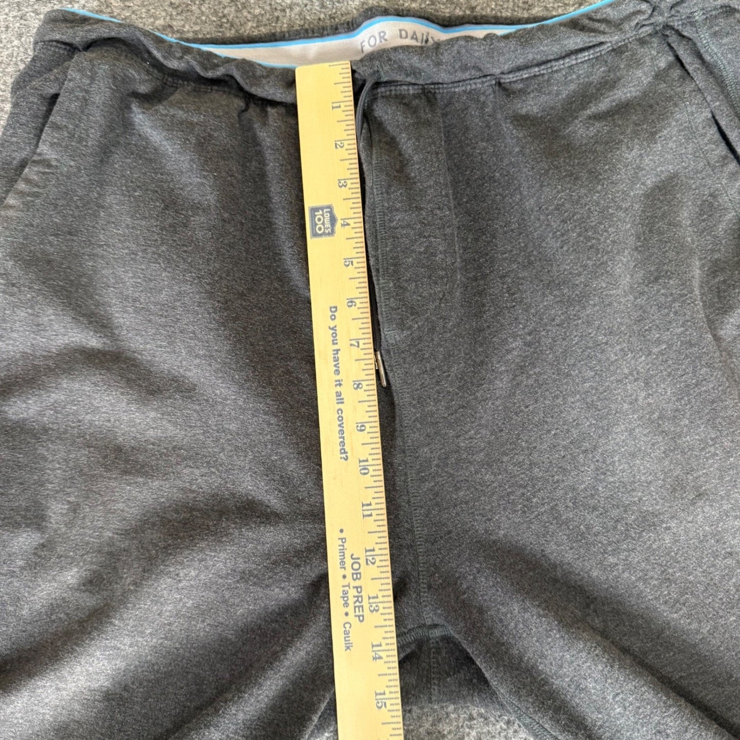 Mack Weldon Ace Sweatpants Mens XXL Tall Gray Joggers Stretch Lounge Athletic
