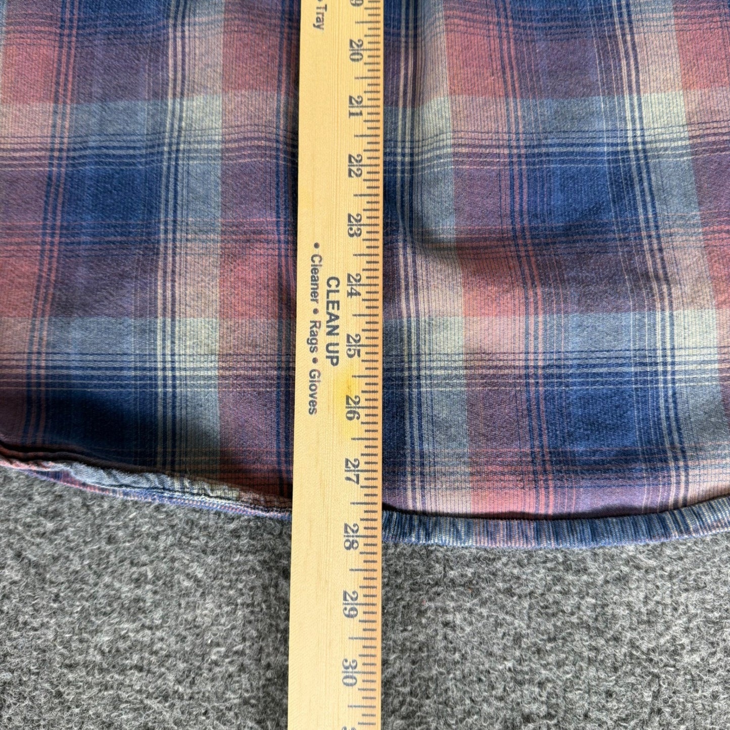 Carbon 2 Cobalt Mens L Plaid Button Up Shirt Blue Red Cotton Long Sleeve Casual