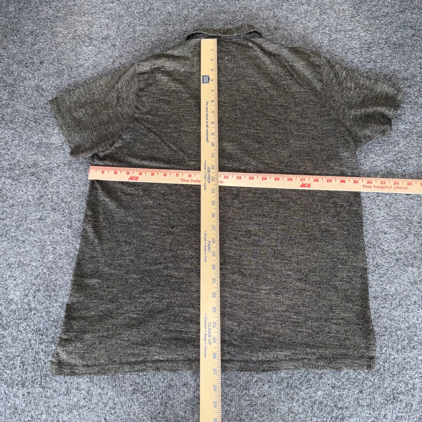 Rag & Bone Polo Shirt Men Large Gray Short Sleeve Casual Standard Issue Designer